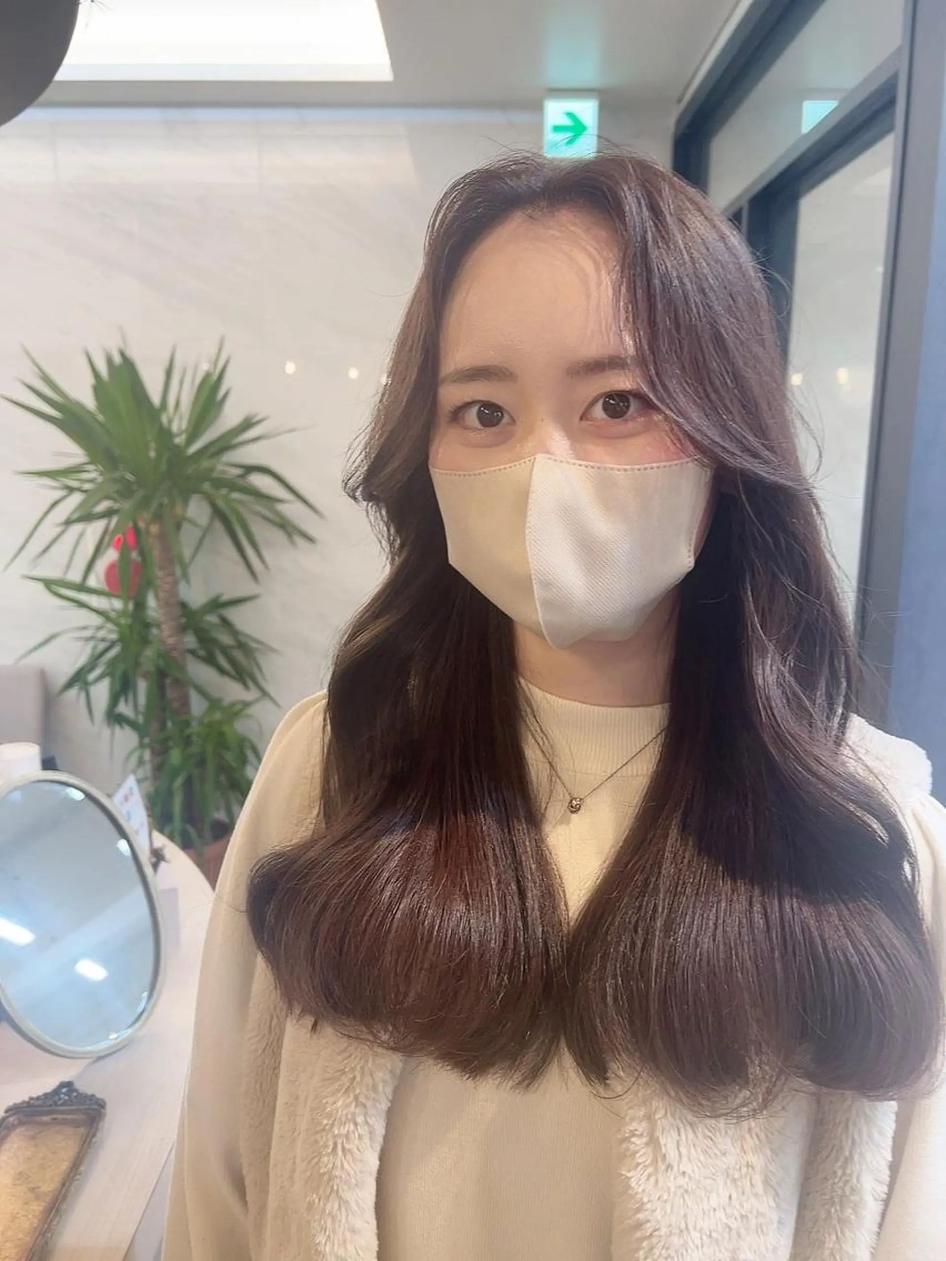 ロング 韓国風ヘア カット ヘアカラー 🩶韓国/似合わせ/ さわ🩶のヘアスタイル