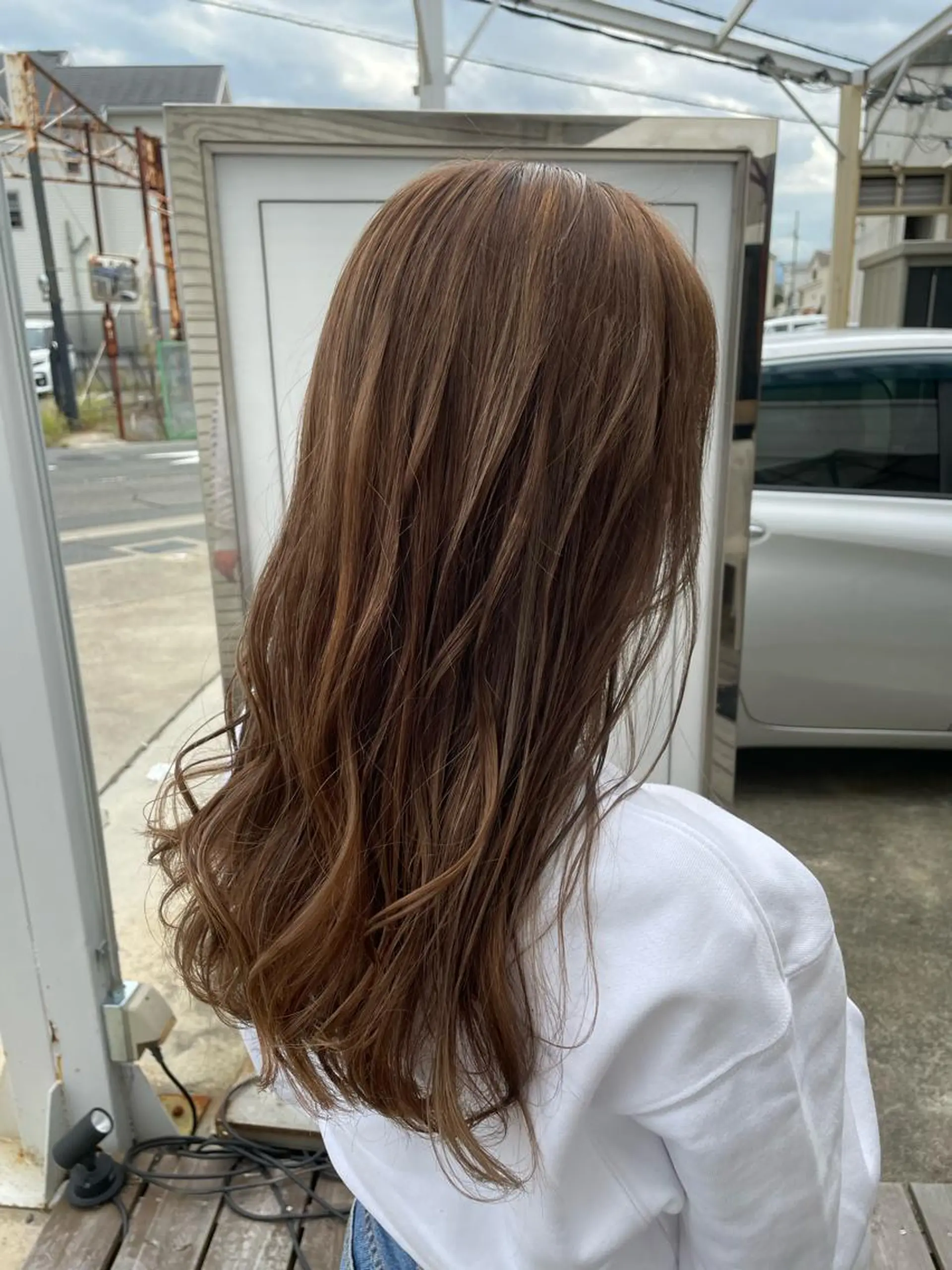 セミロング カラー ハイライトカラー ハイライト 美髪と似合わせのサロンenn(エン)所属・enn天王寺藤本 大輝のヘアスタイル