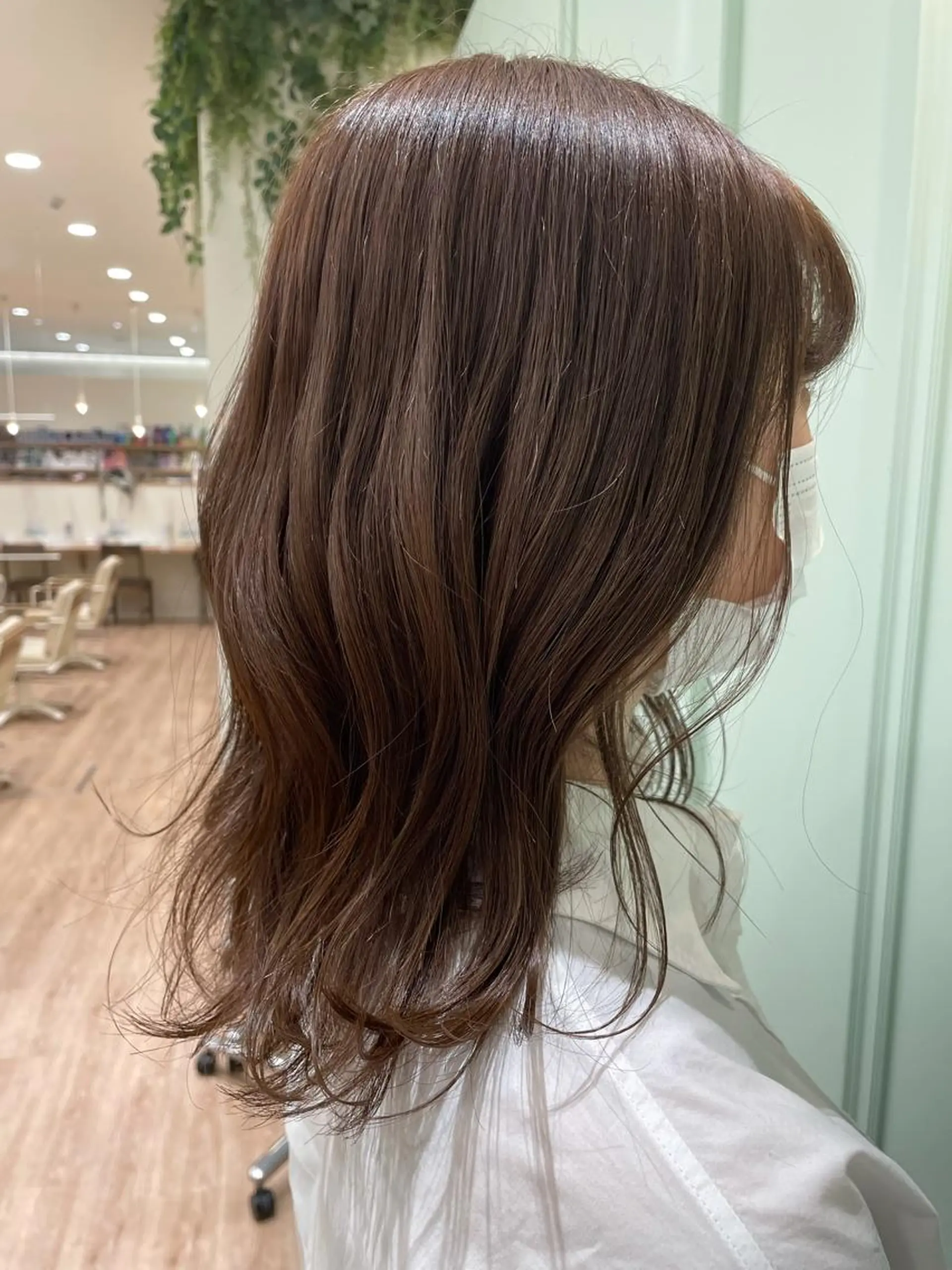 セミロング カラー ブリーチ 透明感カラー ブリーチなしカラー ヘアカラー 韓国／大宮／レイヤー 🤍AYA🤍のヘアスタイル