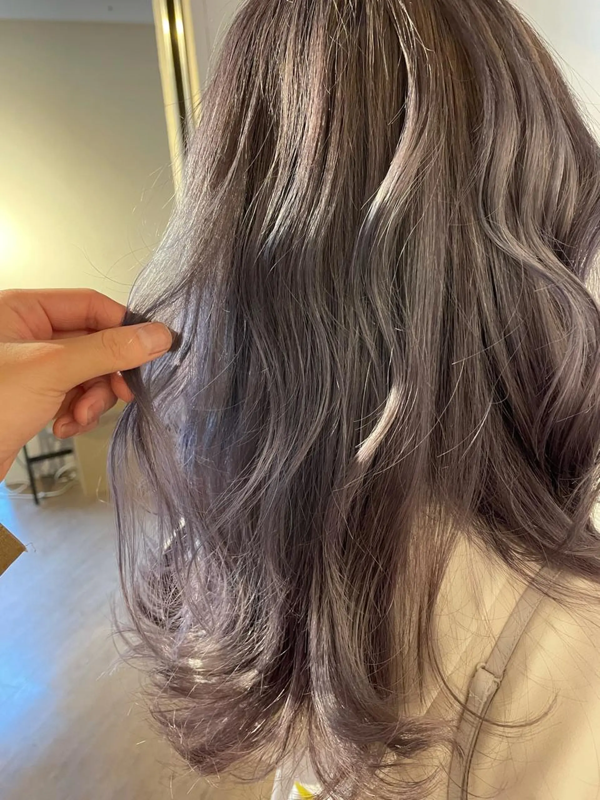ロング カラー シルバー カット ヘアカラー トリートメント ❣️モードケイズ塚口 和田一将のヘアスタイル