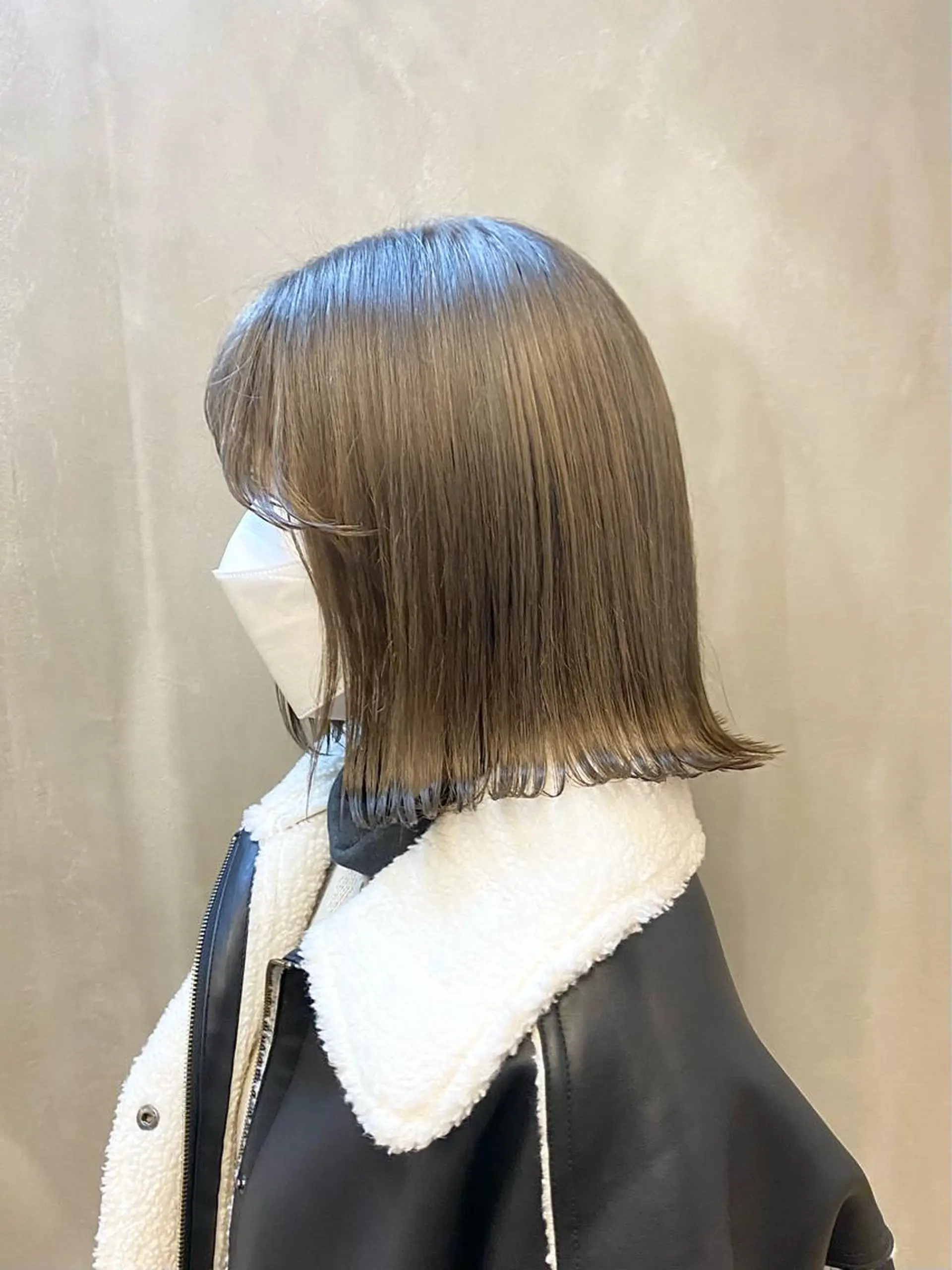 ショート カラー パーマ ヘアアレンジ ブリーチ 透明感カラー グレージュ カット ヘアカラー トリートメント ハル🌸柔色/ ブリーチなし/艶髪のヘアスタイル