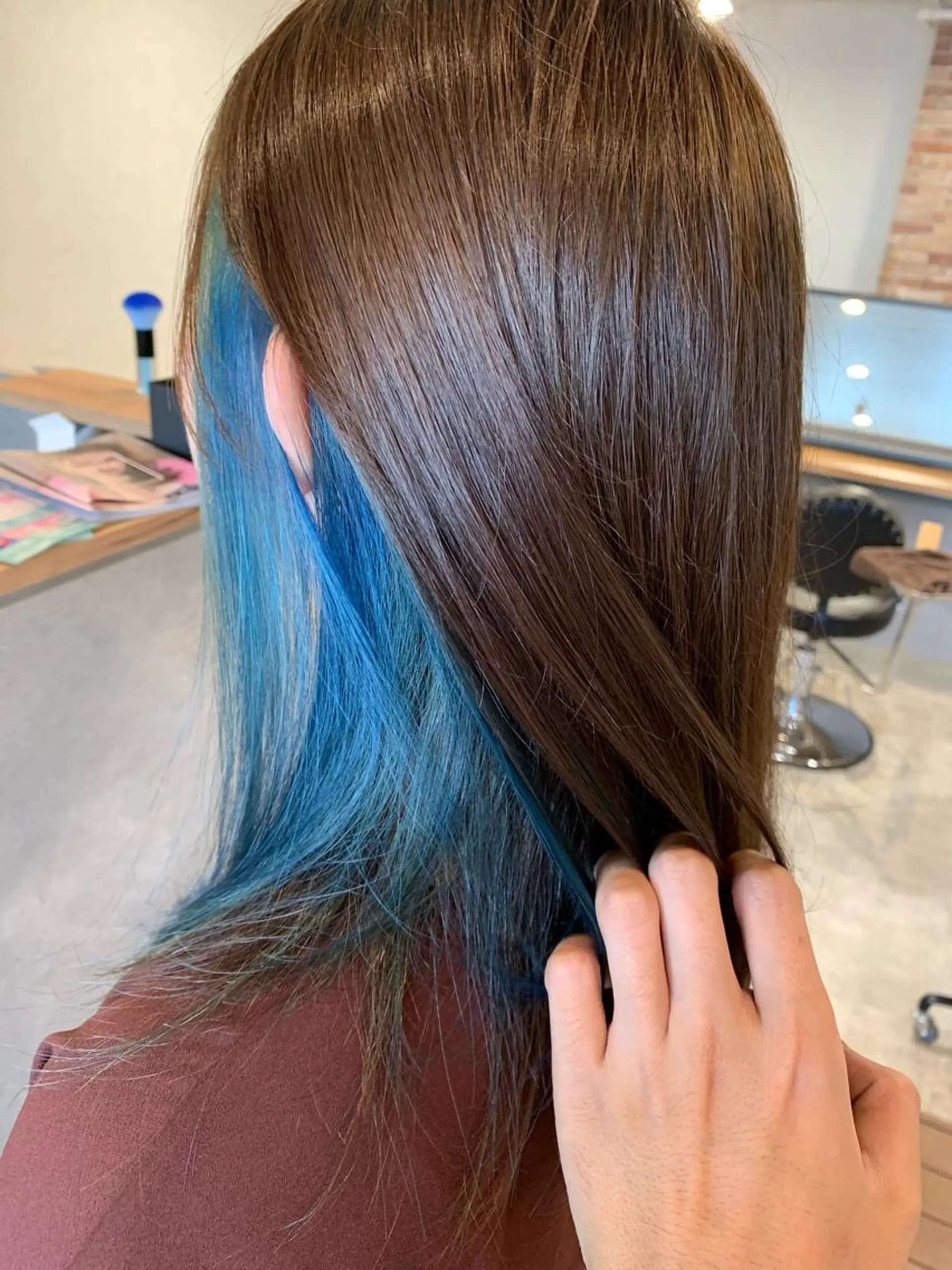 ミディアム カラー ヘアアレンジ 韓国風ツヤ髪サロン ⭐️髪質改善ルーチェのヘアスタイル