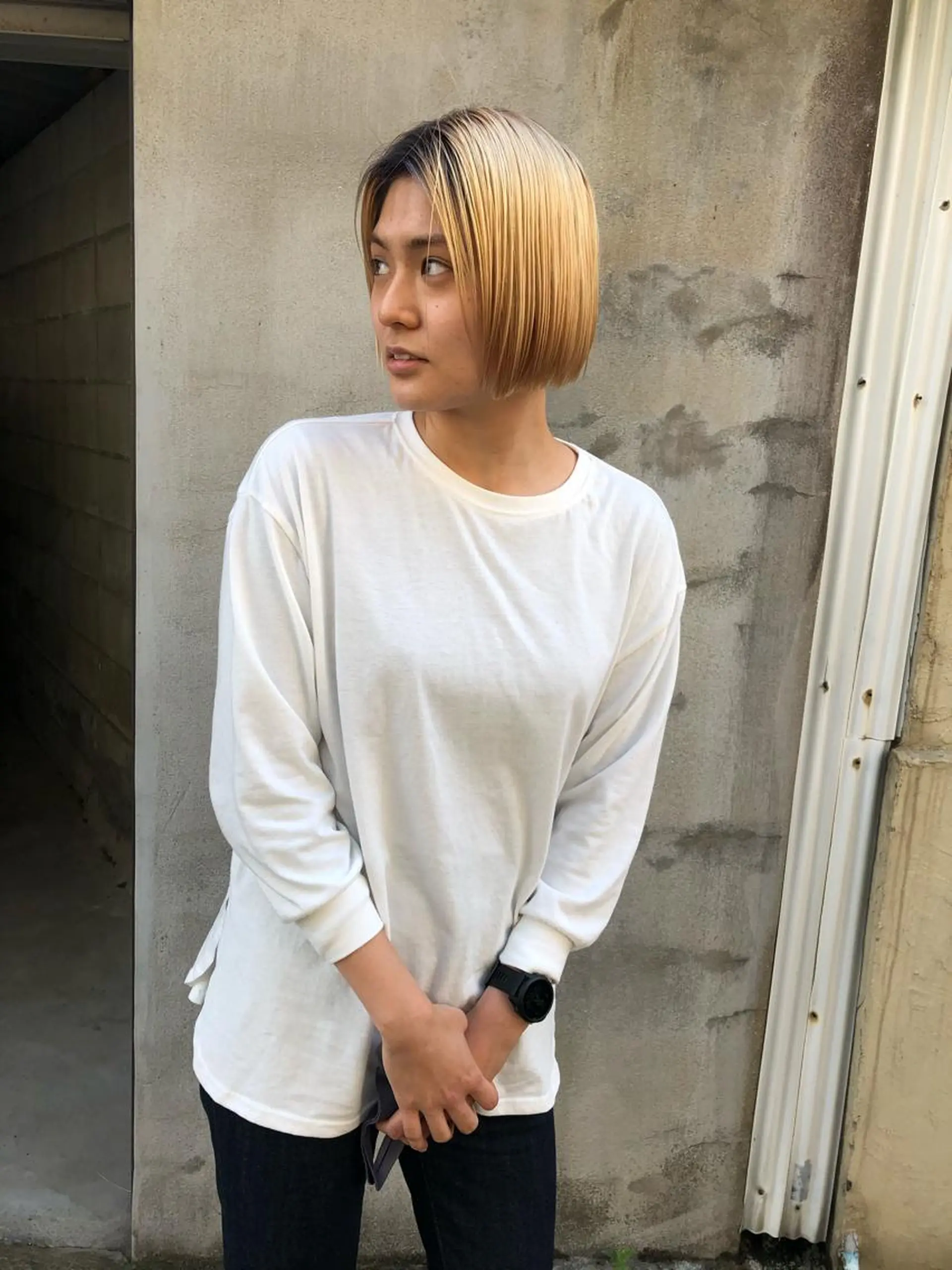 ショート カラー パーマ ヘアアレンジ BRUNTJET所属・MAEDA MADOKAのヘアスタイル