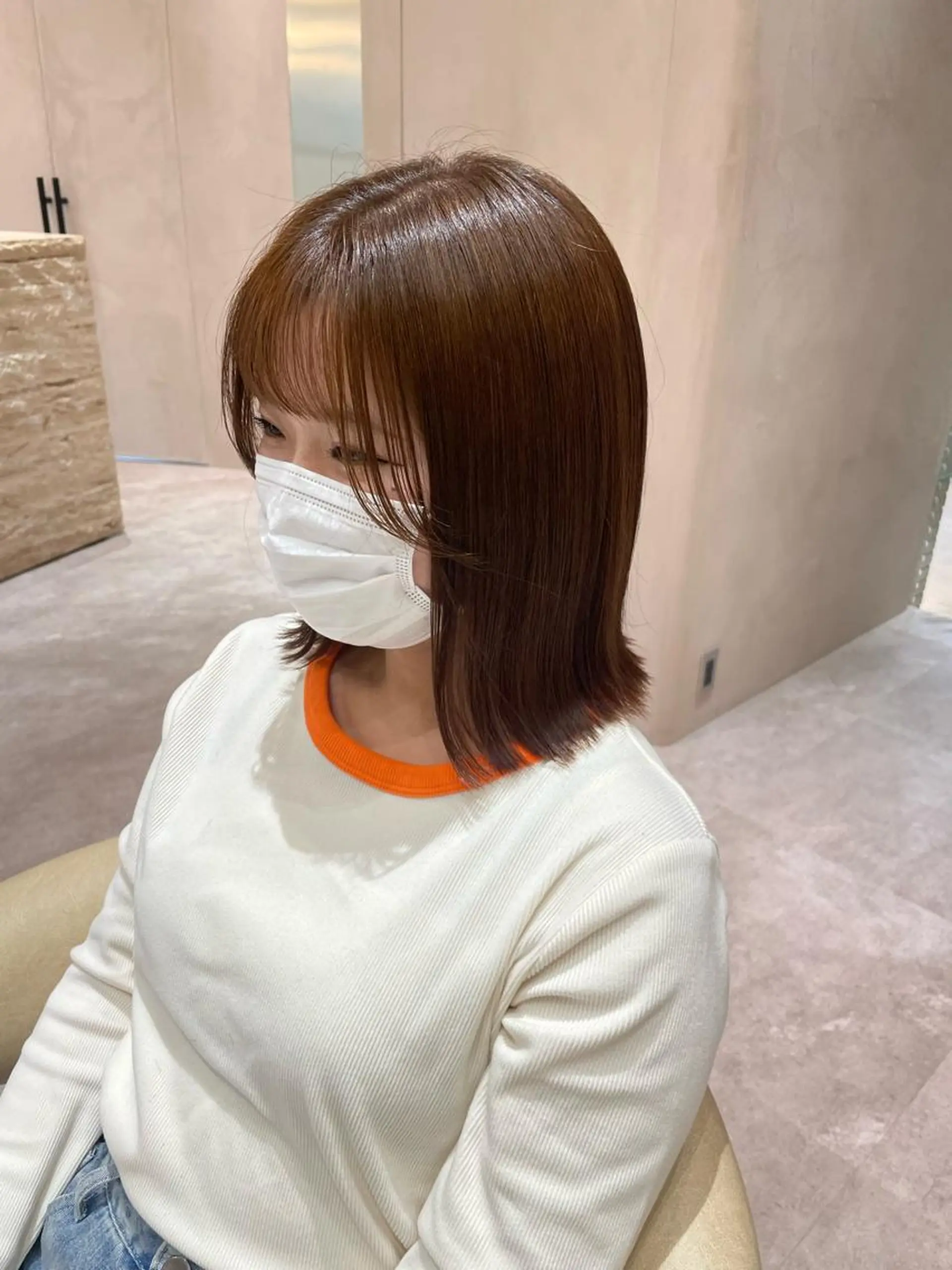ミディアム 切りっぱなしロブ HAVANA MIZUKIのヘアスタイル