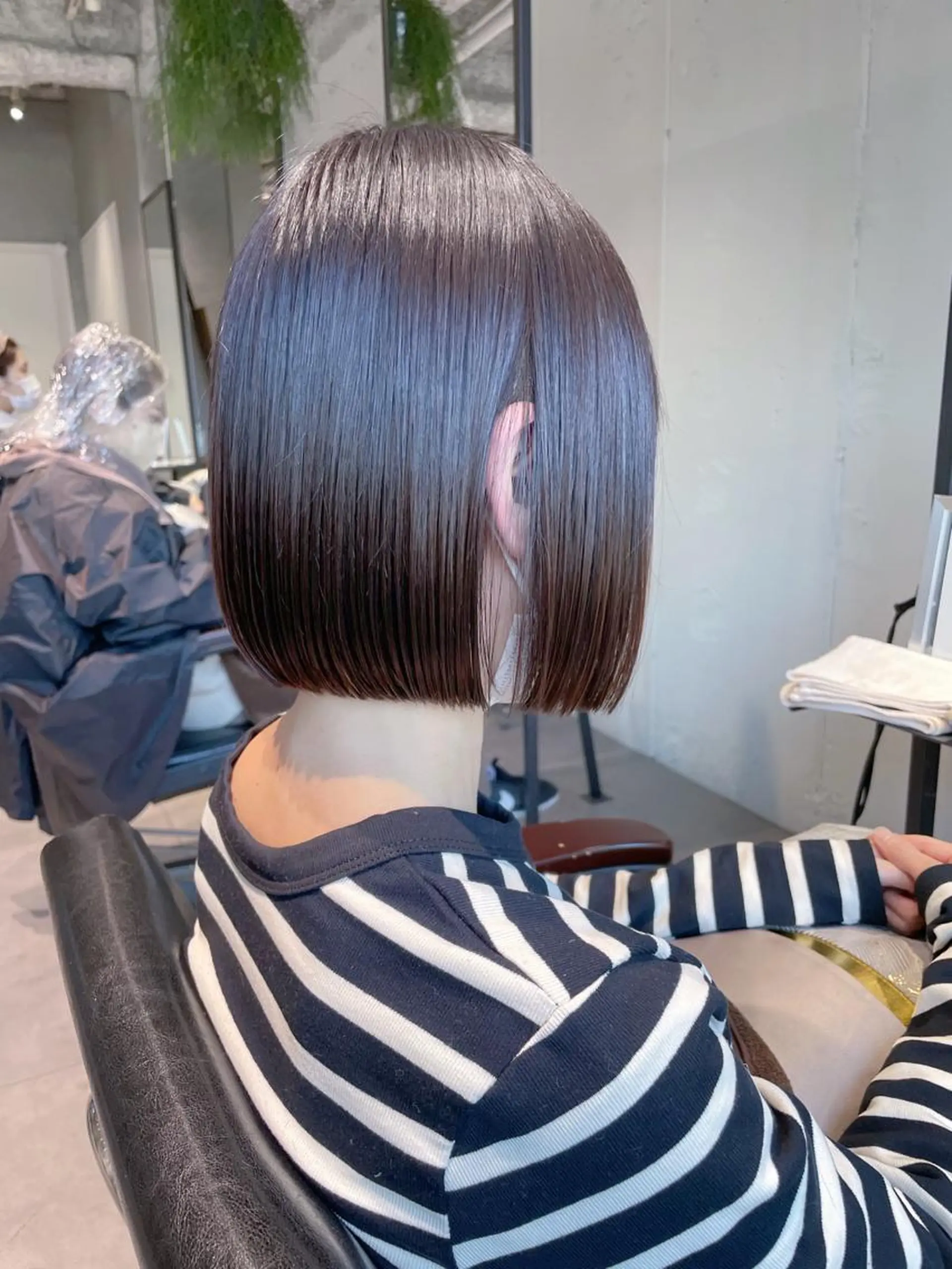 ショート ボブ 髪質改善 トリートメント 美髪矯正/艶カラー ボブ/栄/鐘ヶ江純也のヘアスタイル