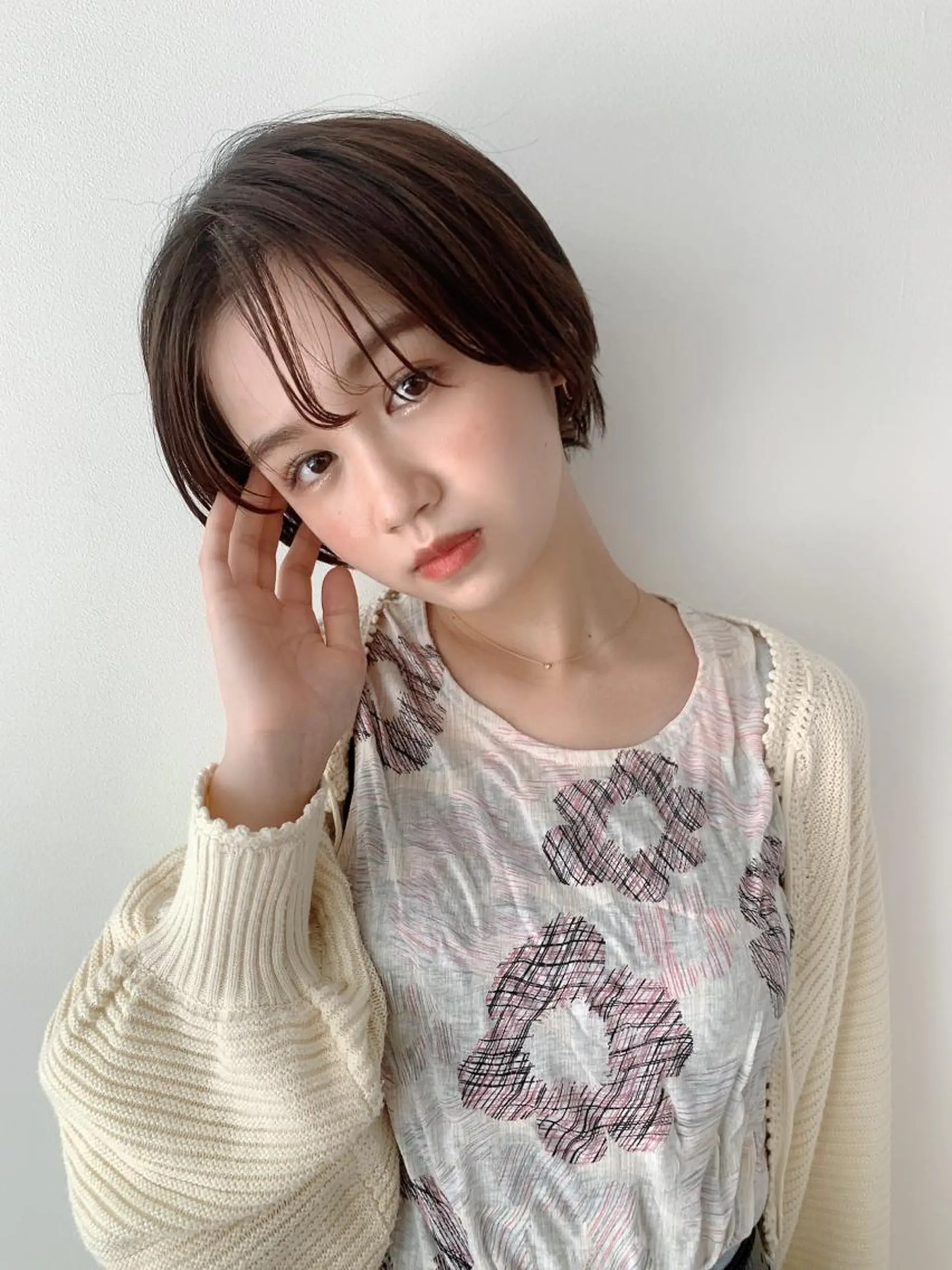 ショート カラー カット ヘアカラー なりたいが叶う ながしまじゅんきのヘアスタイル