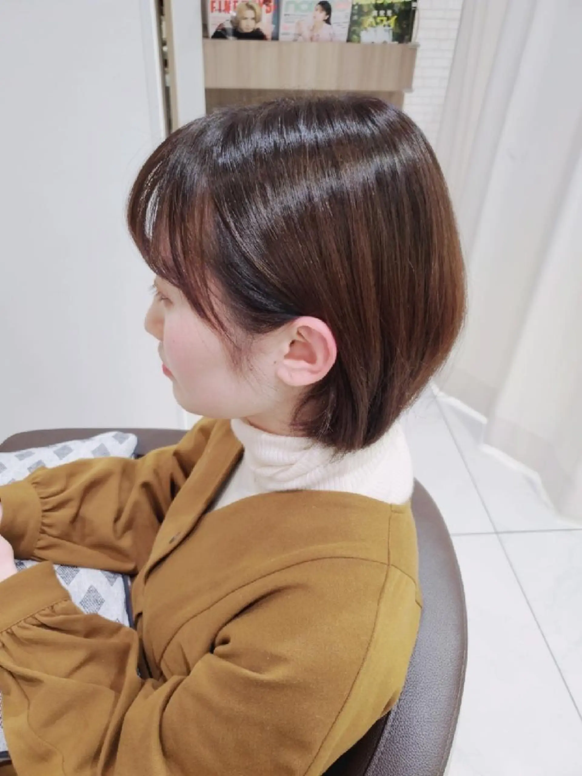 ショート カラー ベージュカラー ブラウンカラー ブラウンベージュ 中村 和貴のヘアスタイル