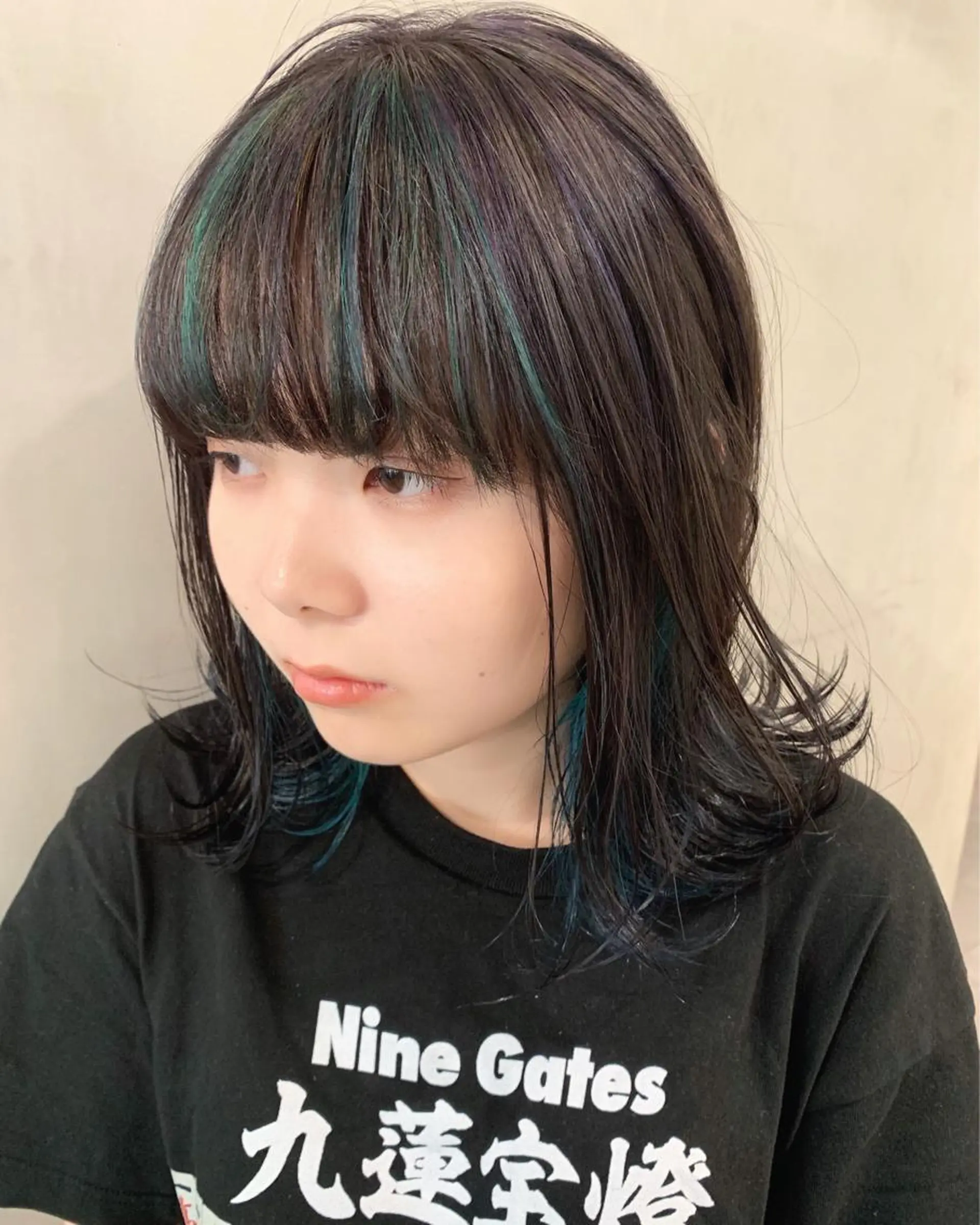 ミディアム カラー ヘアカラー トリートメント 優 作のヘアスタイル