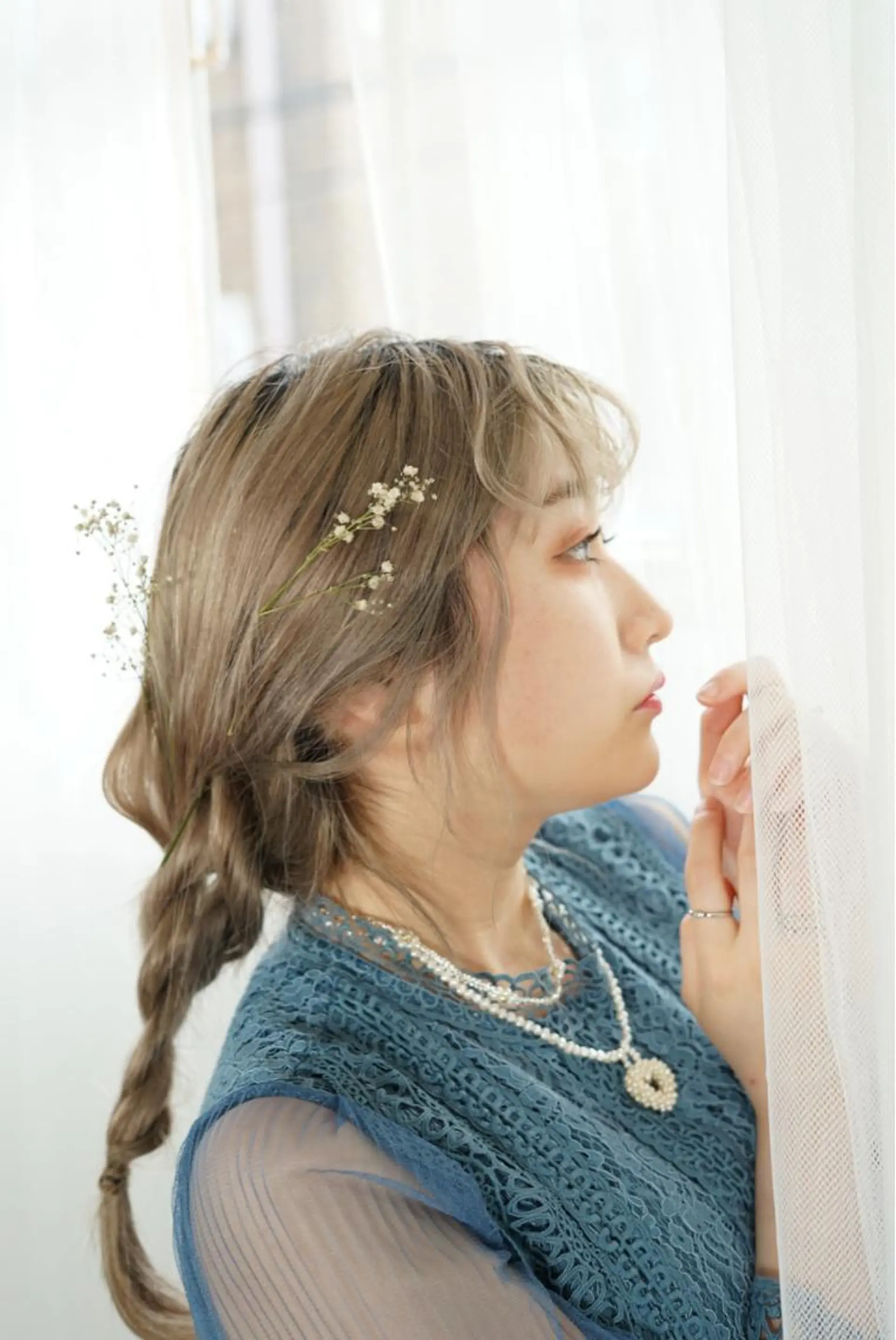 ミディアム カラー ベージュカラー ブリーチ ボブ/レイヤー /河内温太のヘアスタイル