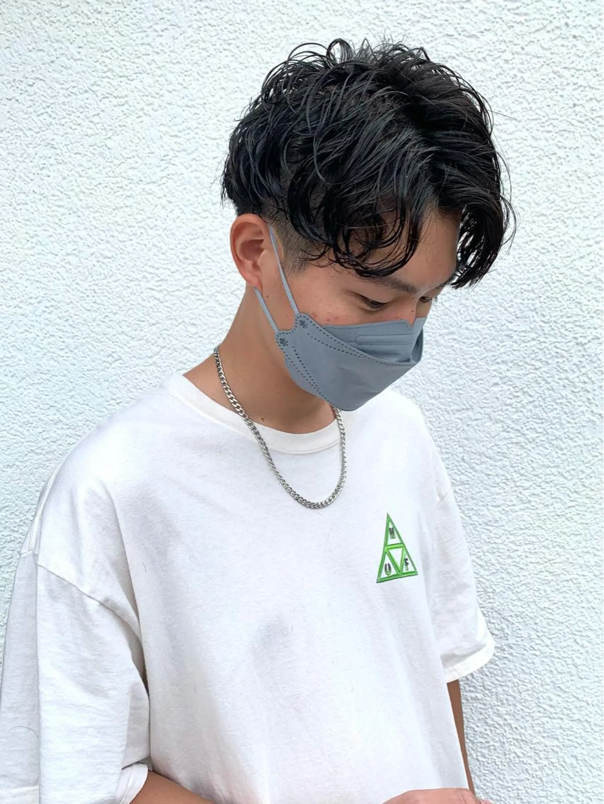 ショート パーマ メンズ アップバング メンズパーマ スパイラルパーマ men’s salon NOA solte. 【メンズサロン ノアソルテ】所属・メンズパーマ職人 加藤 弘貴のヘアスタイル