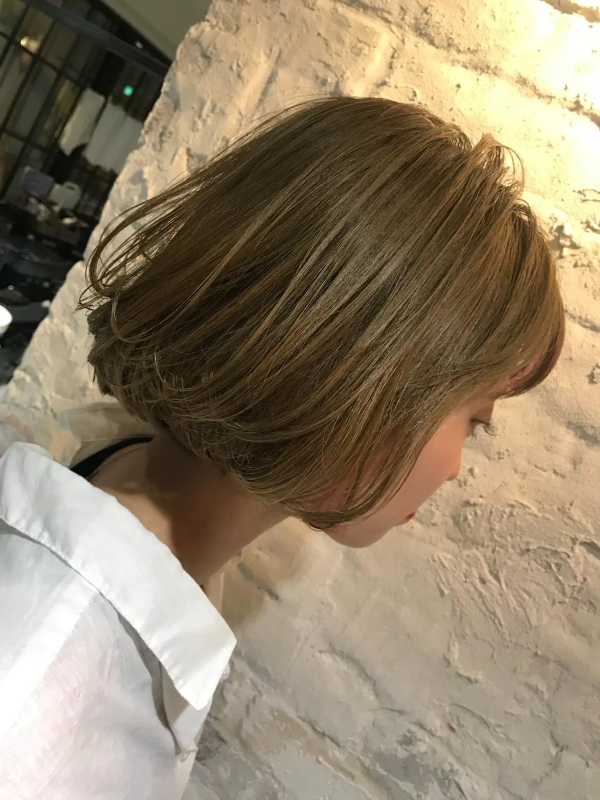 ショート カラー アッシュ 再現度&髪質改善 LISAのヘアスタイル