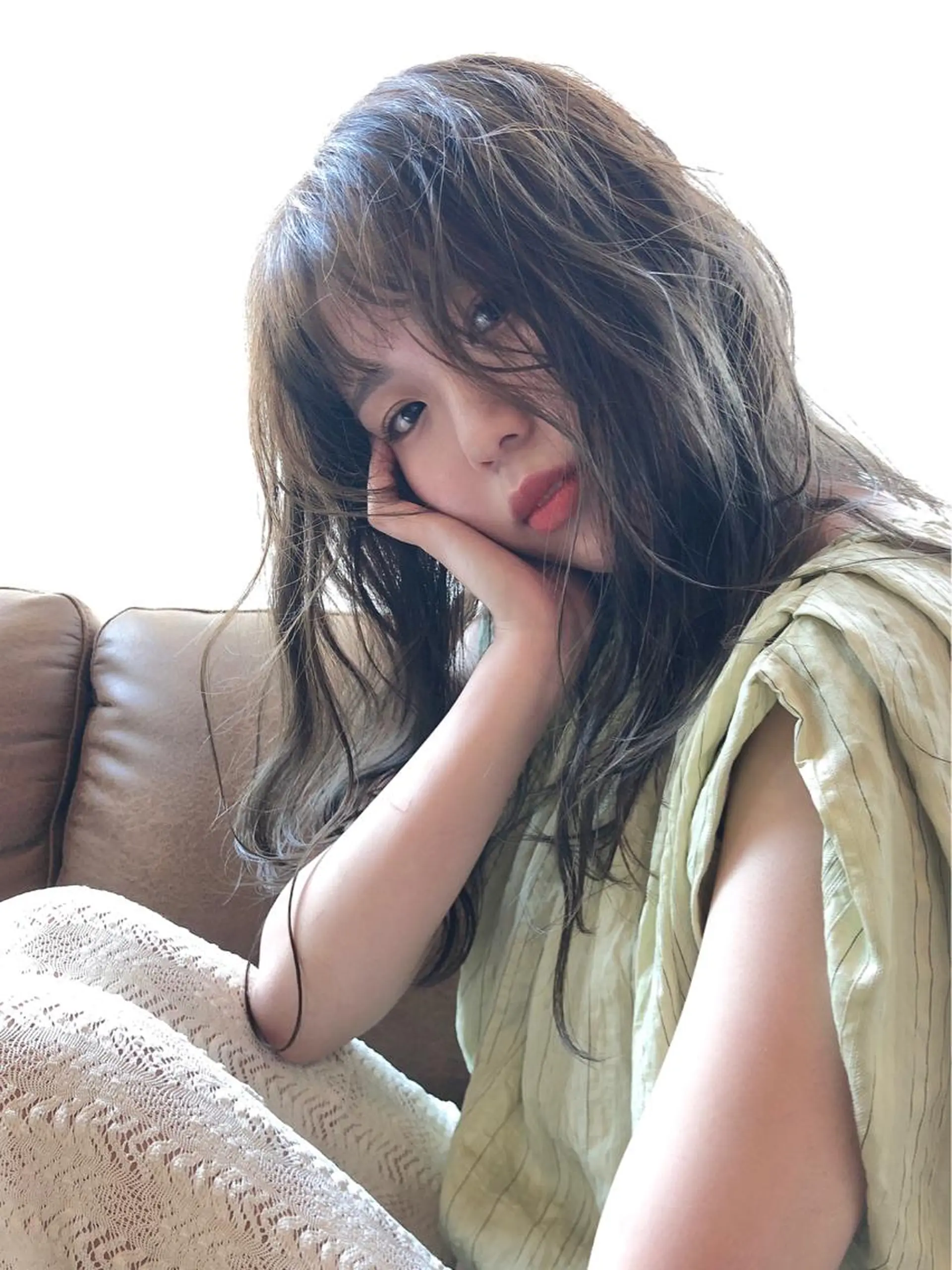 ロング カラー グレージュ カーキグレージュ OPShair　ANELLO所属・ショート/レイヤー/ ボブ/縮毛矯正のヘアスタイル