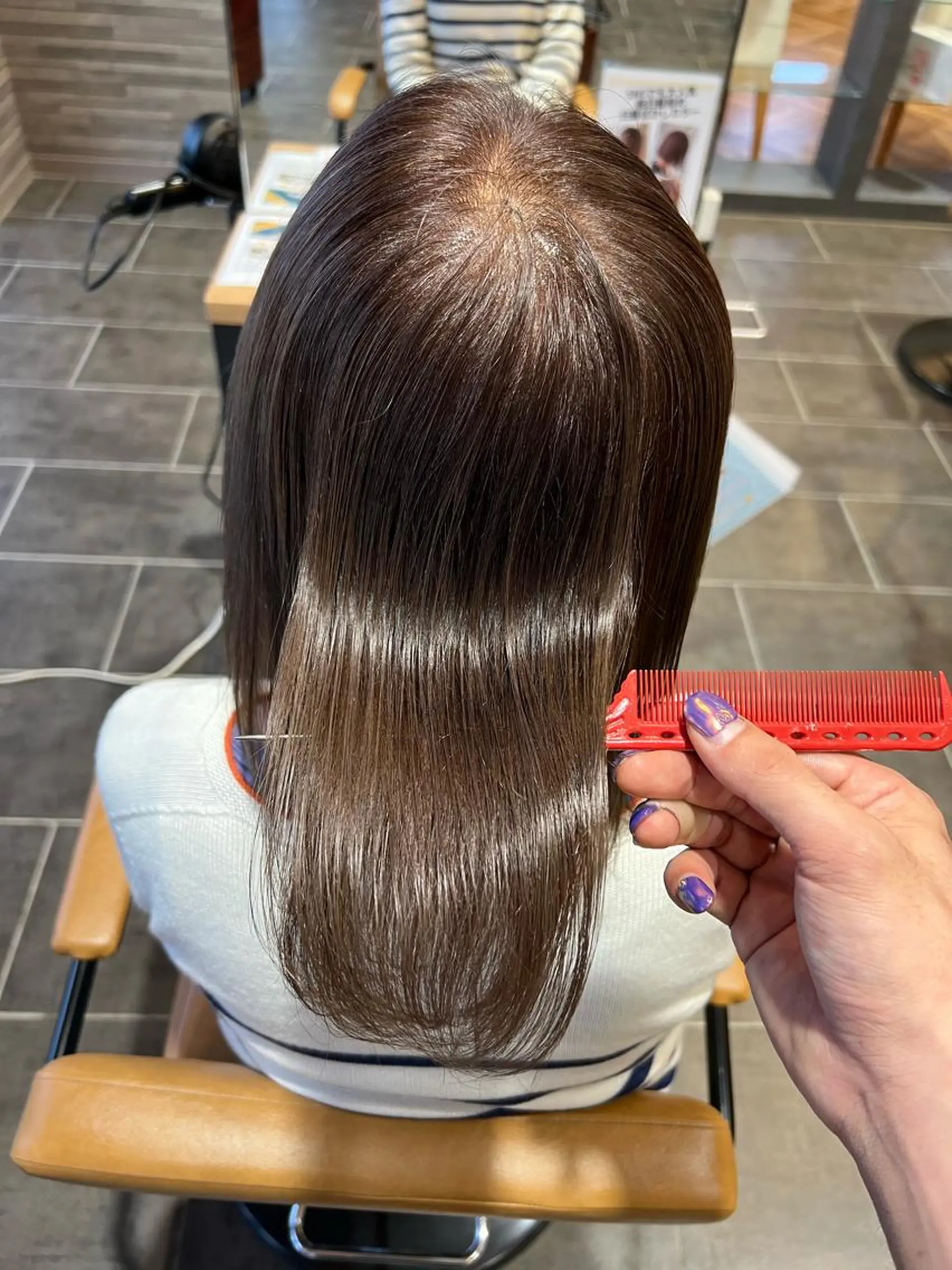 ロング カラー 髪質改善 ツヤ髪の匠 山本晃太のヘアスタイル