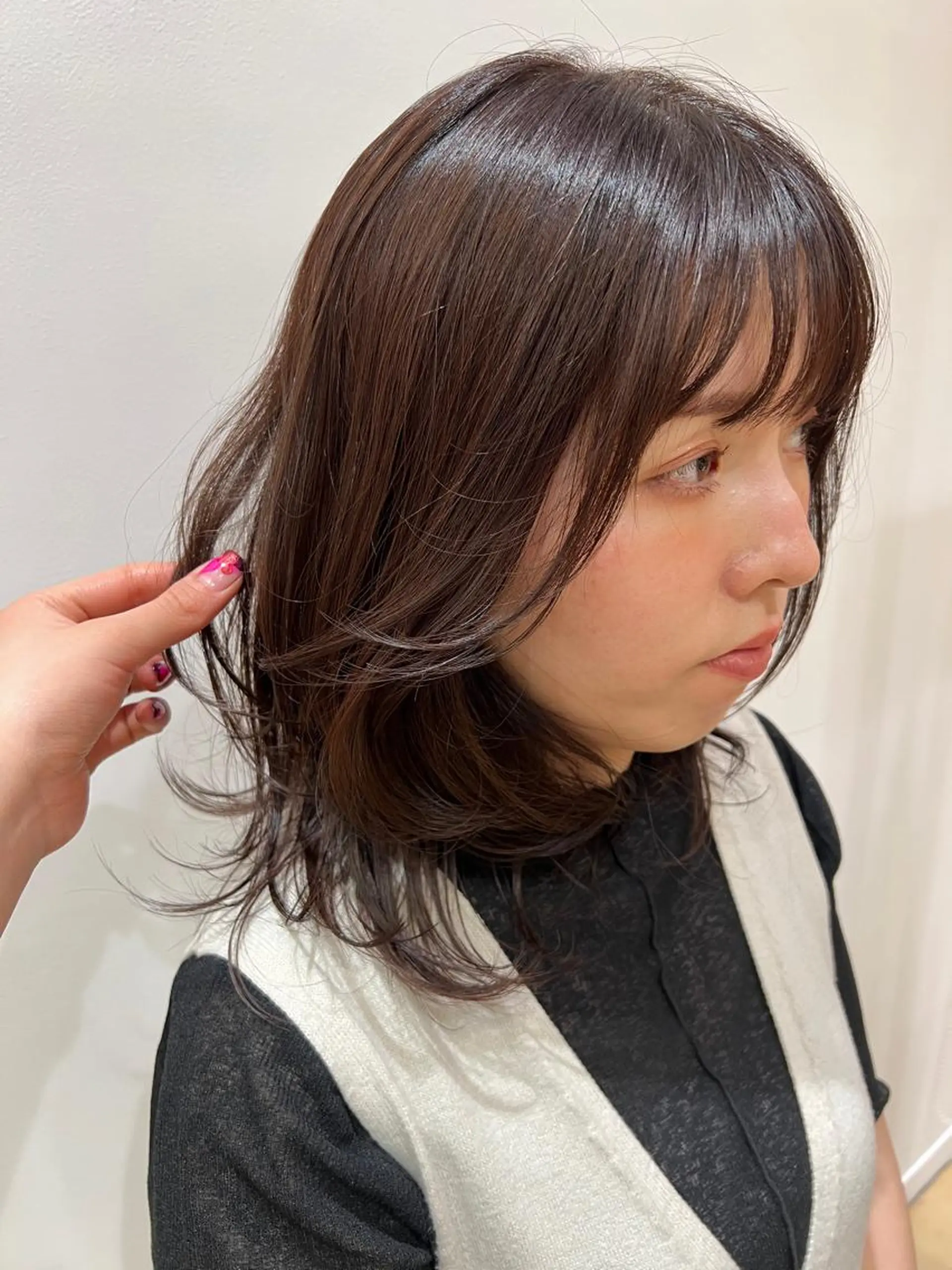 セミロング カット ヘアカラー トリートメント 🌱艶髪カラー🌱 Karinのヘアスタイル