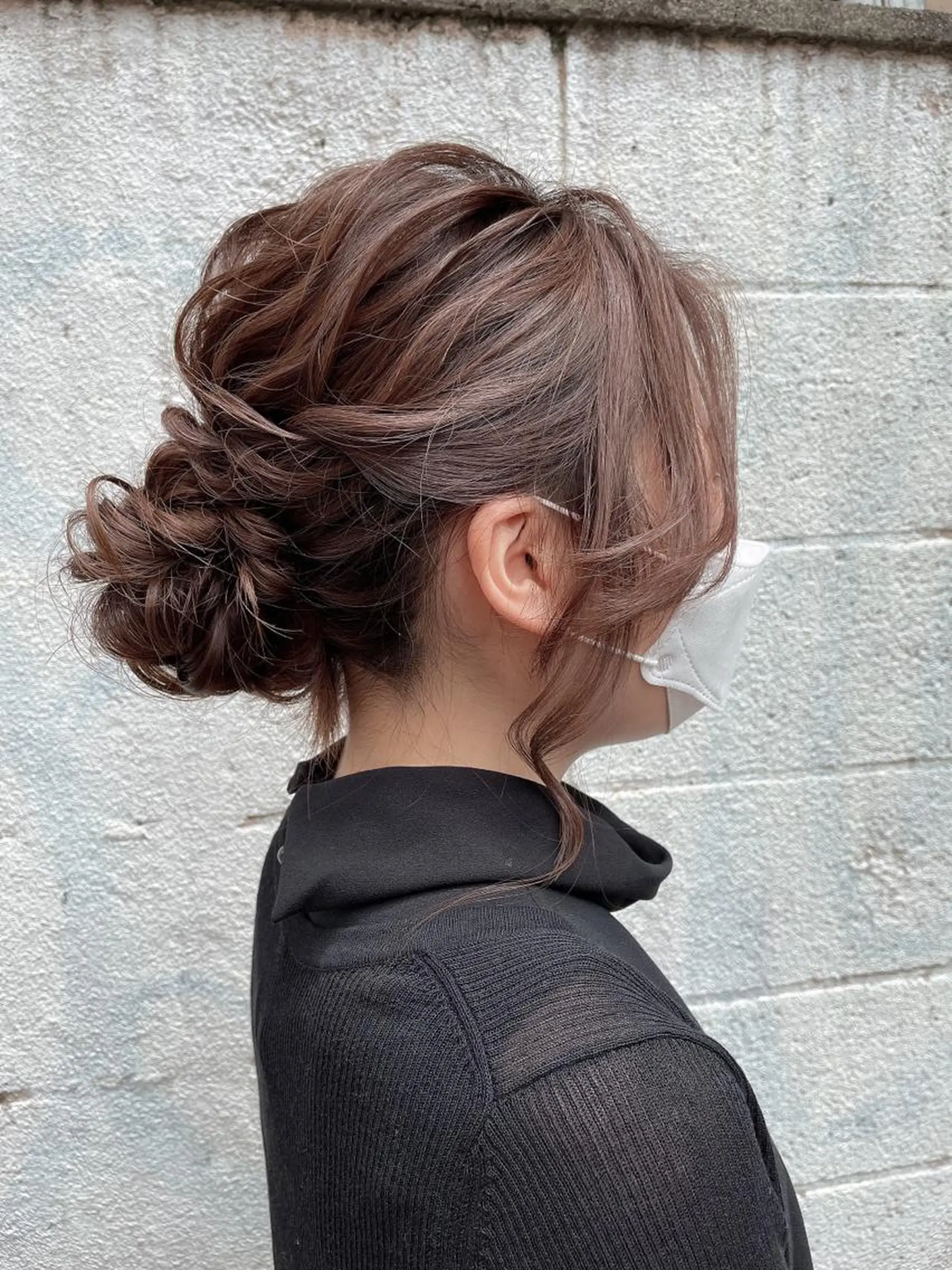 セミロング ヘアアレンジ ヘアセット ヘアアレンジ にいた　かづしげのヘアスタイル