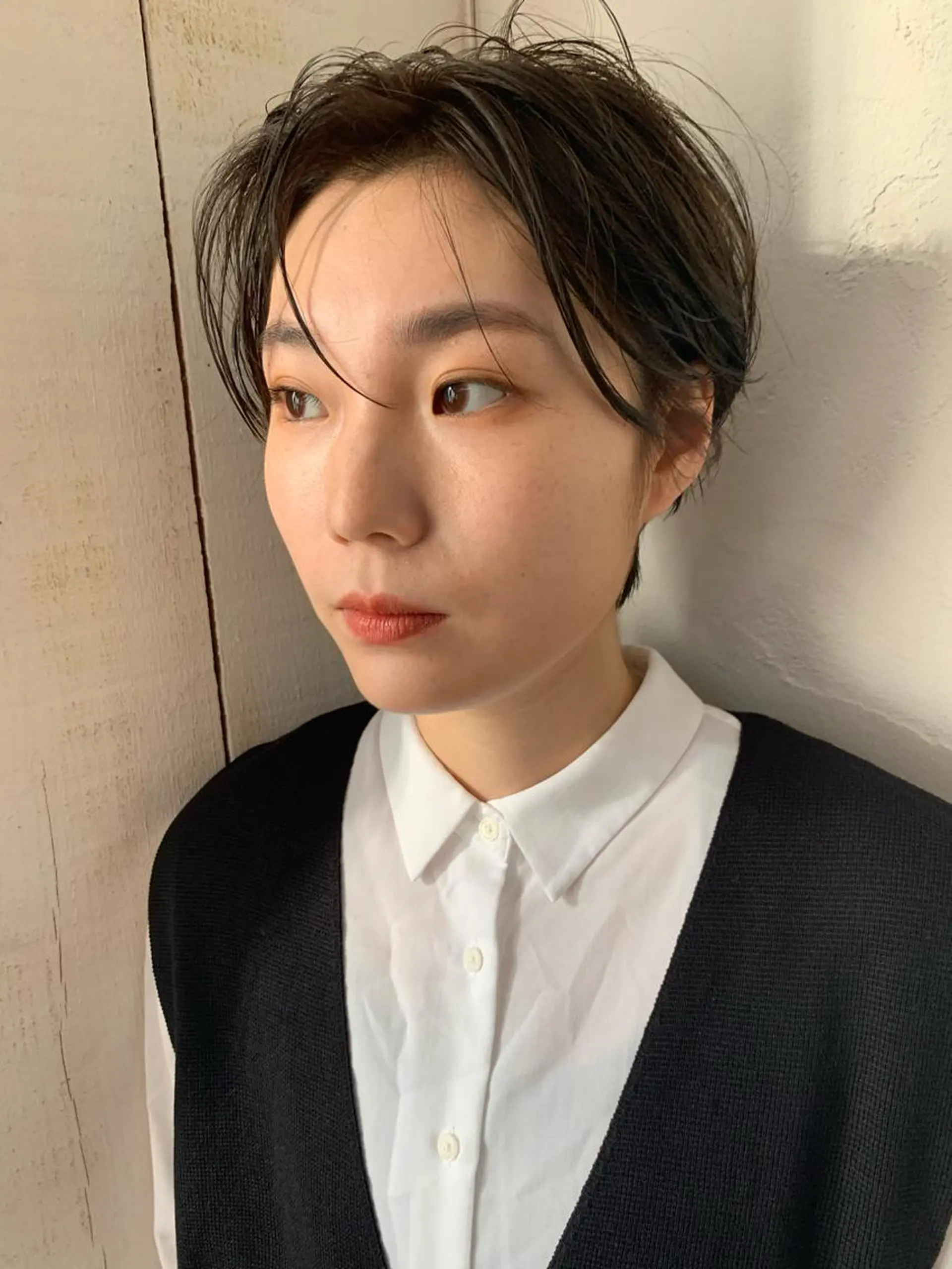 ショート パーマ イヌイ フウコのヘアスタイル