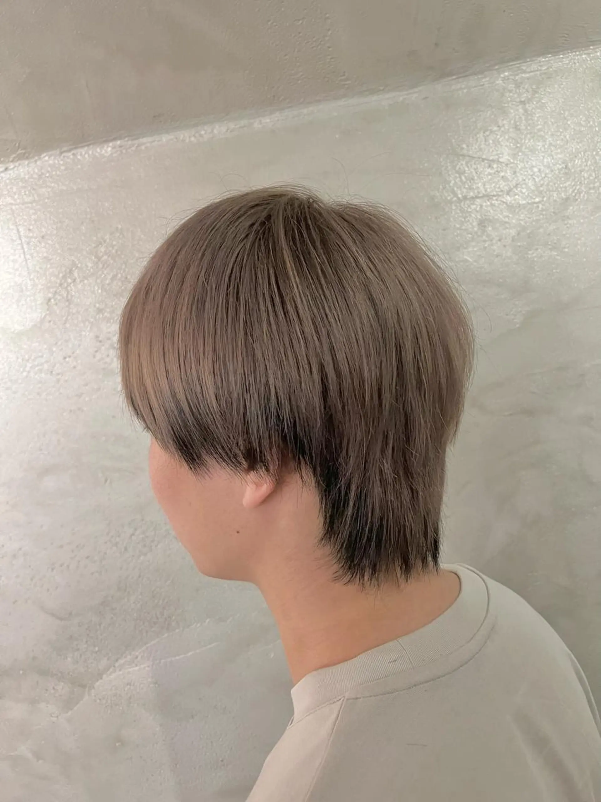 カラー メンズ グレージュ ミルクティーグレージュ ヘアカラー FUJINO RYOのヘアスタイル