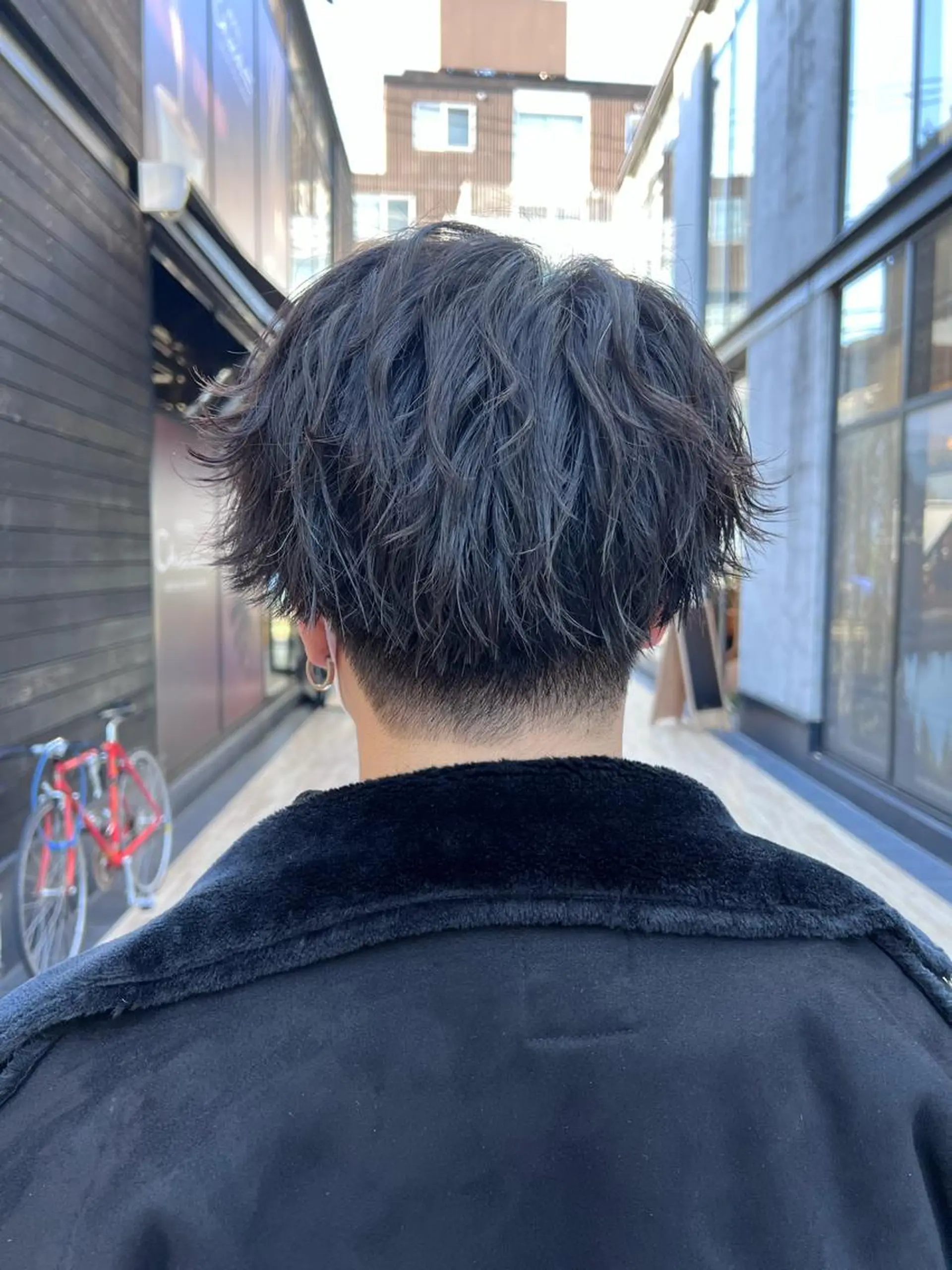 ミディアム パーマ メンズ カット パーマ ally hairsalon所属・Emi .のヘアスタイル