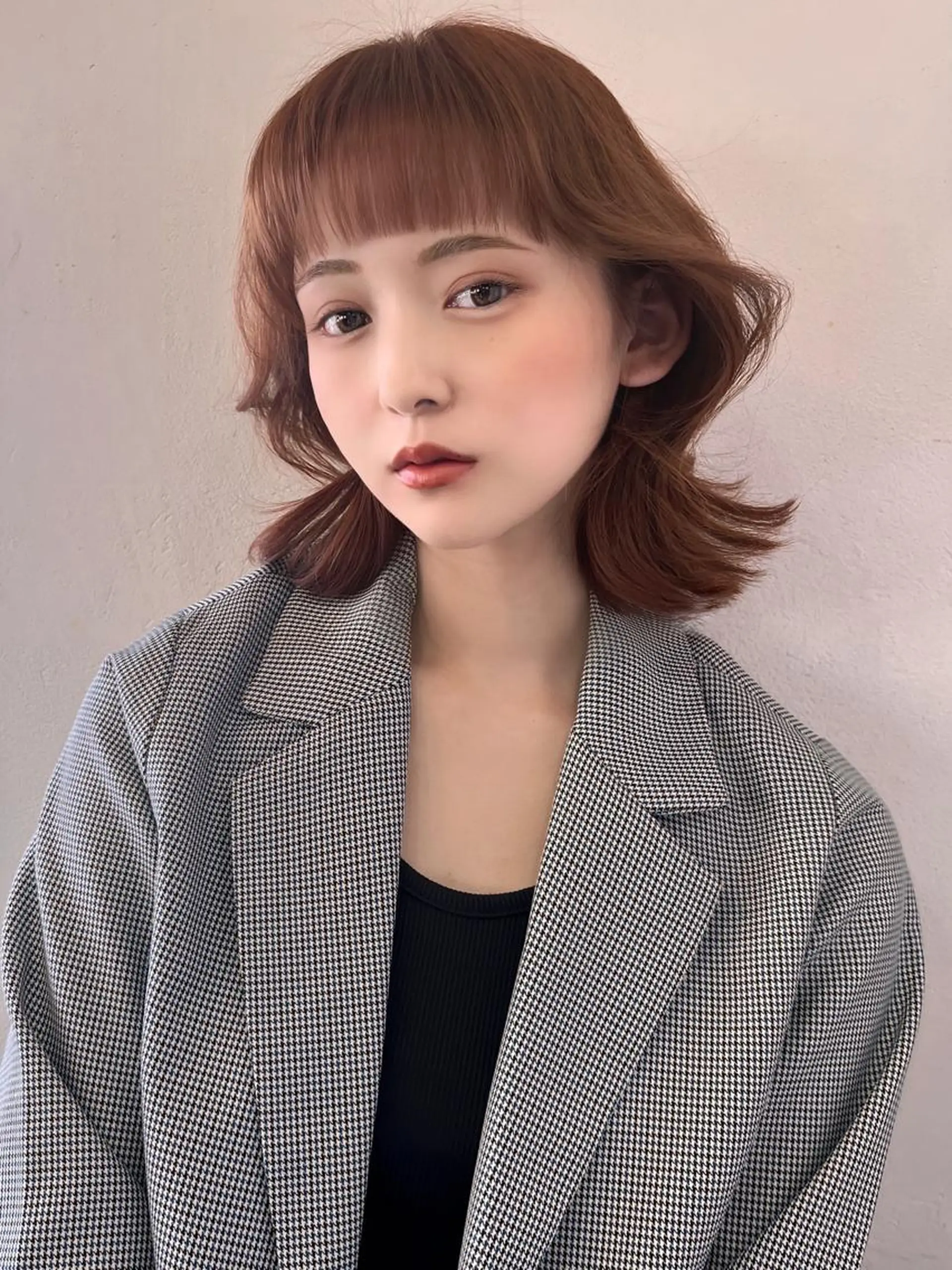 ミディアム くびれヘア レイヤーカット ✨️進藤ひかりのヘアスタイル