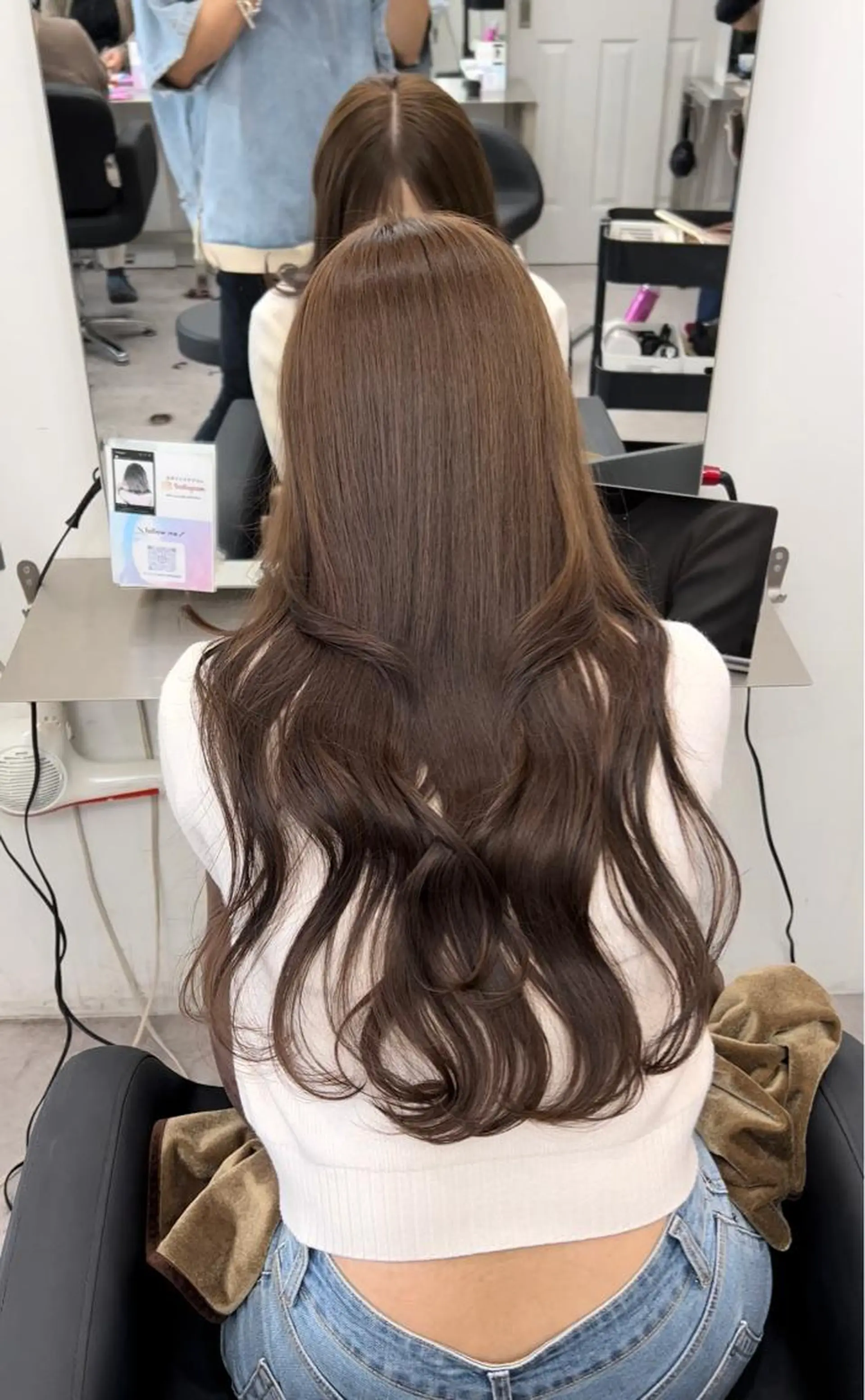 ロング 髪質改善 トリートメント カット ヘアカラー トリートメント 🫧髪質改善 講師🫧🍎幹細胞のヘアスタイル
