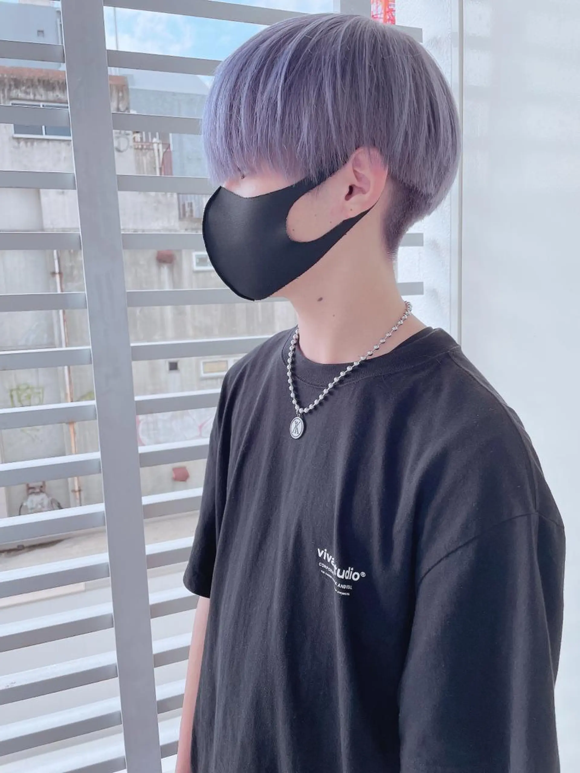 ミディアム カラー ヘアアレンジ メンズ ヘアカラー メンズZina代表 田端 麗治のヘアスタイル