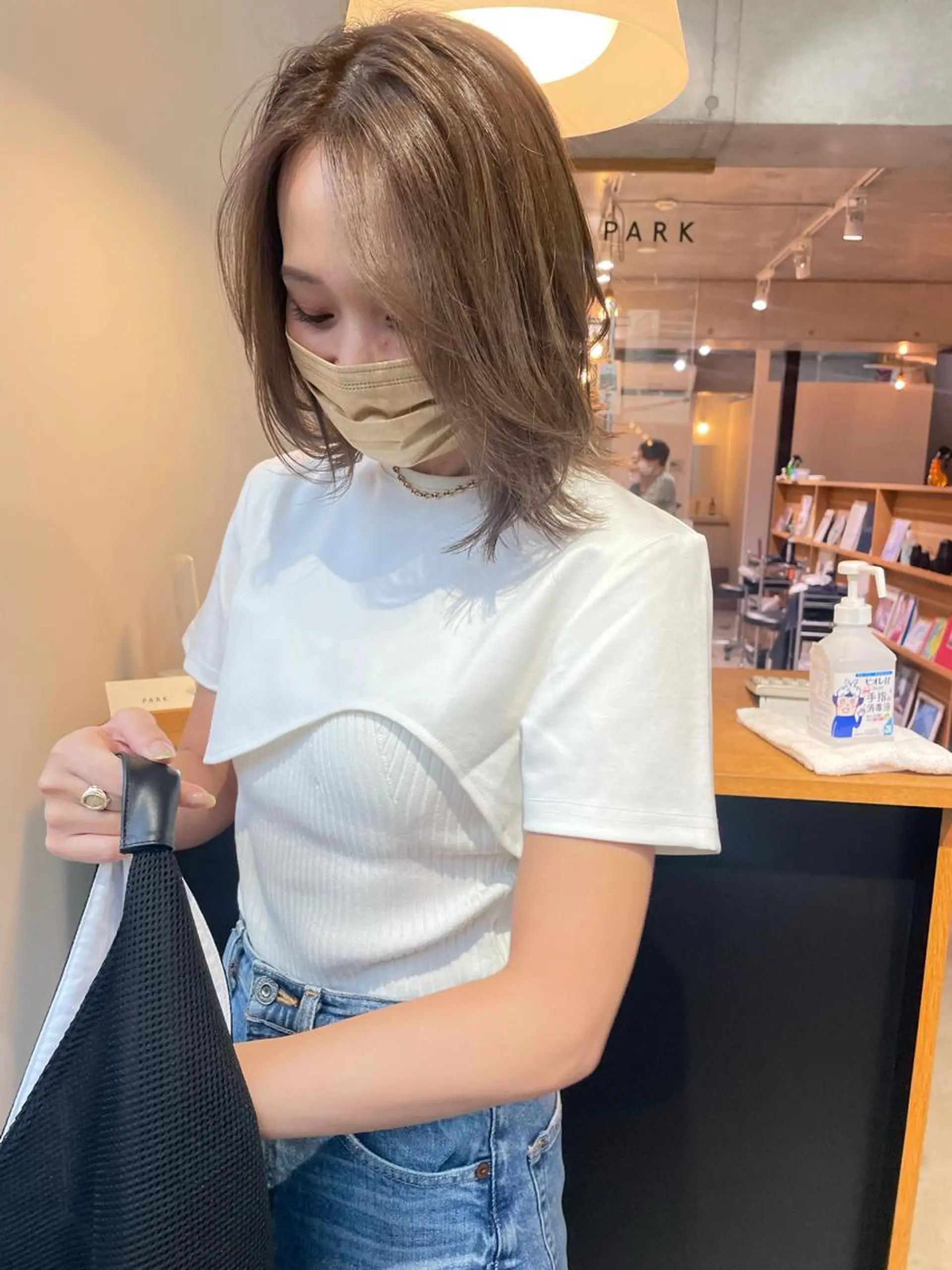 ミディアム カラー ヘアアレンジ GRAND OMOTESANDOのヘアスタイル