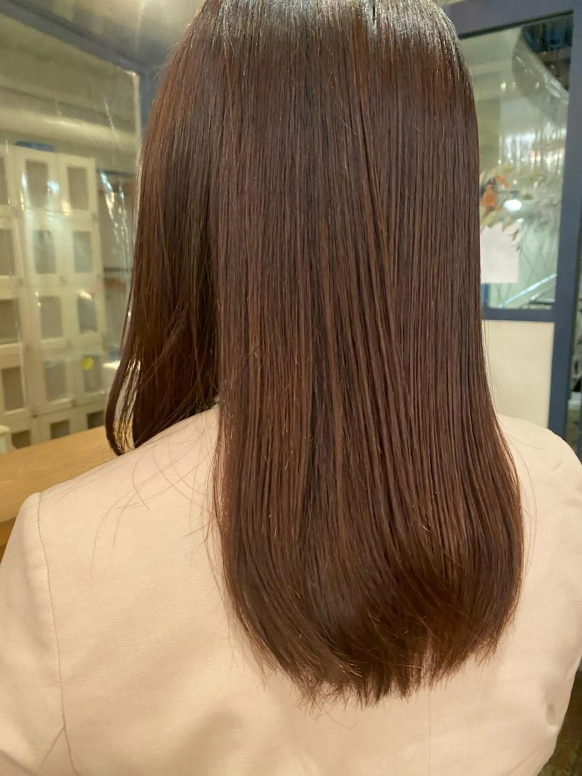 ミディアム パーマ トリートメント 高浜 夕海のヘアスタイル