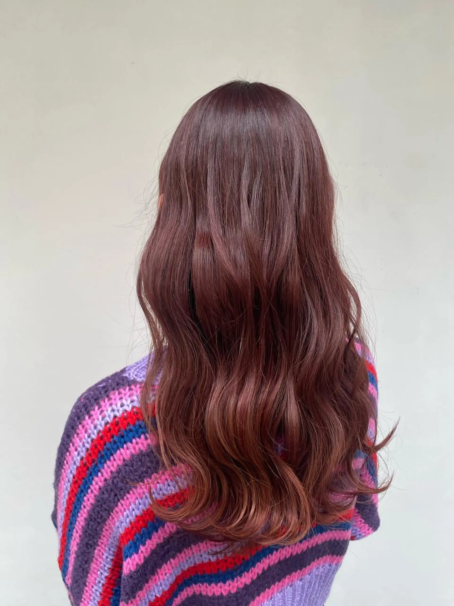 ロング カラー ピンクカラー レッドカラー NATSUKI😸 ‪✂︎‬南森町美容室のヘアスタイル