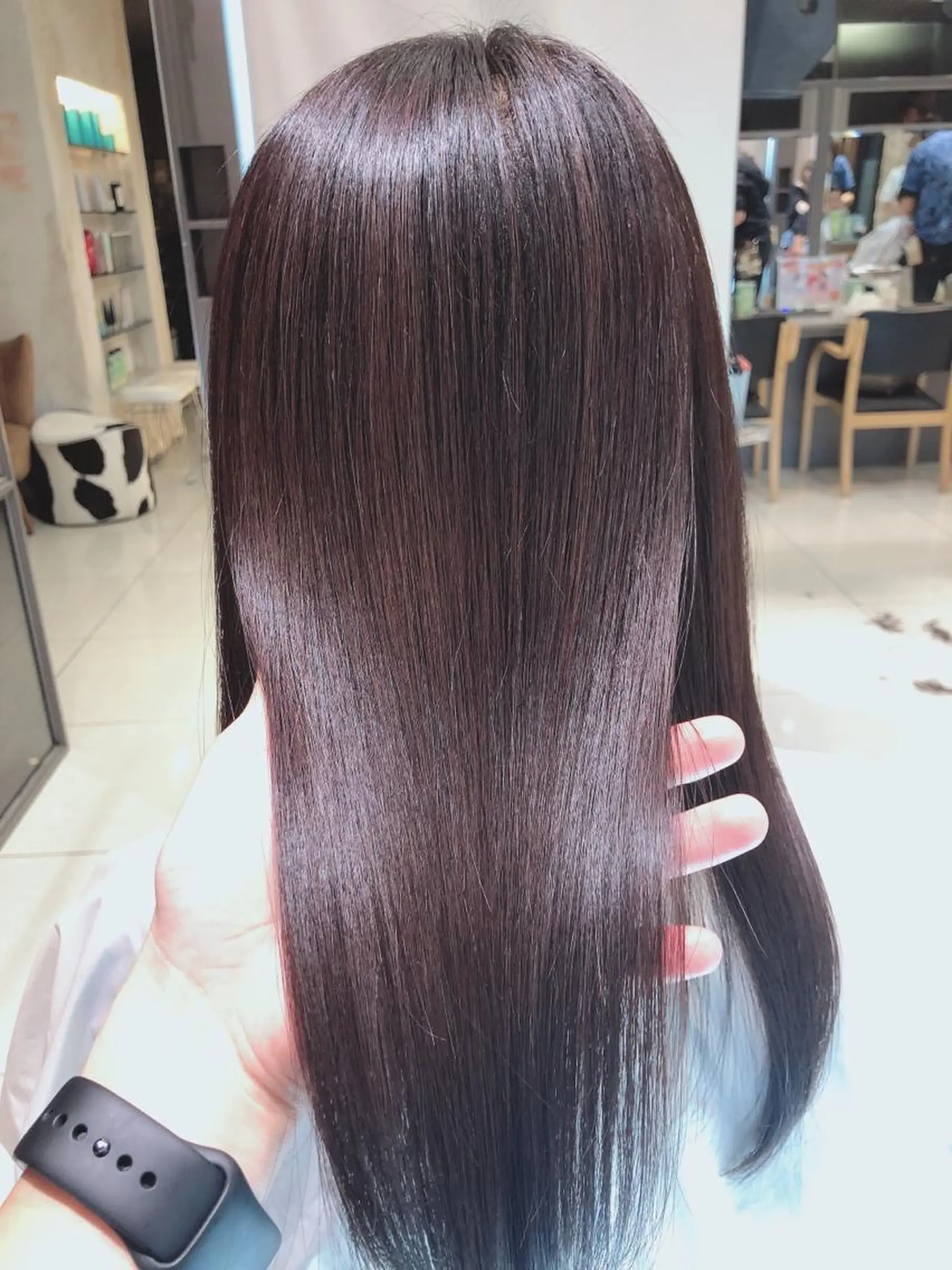 セミロング パーマ 髪質改善 カット 縮毛矯正 トリートメント AI 高田馬場店のヘアスタイル