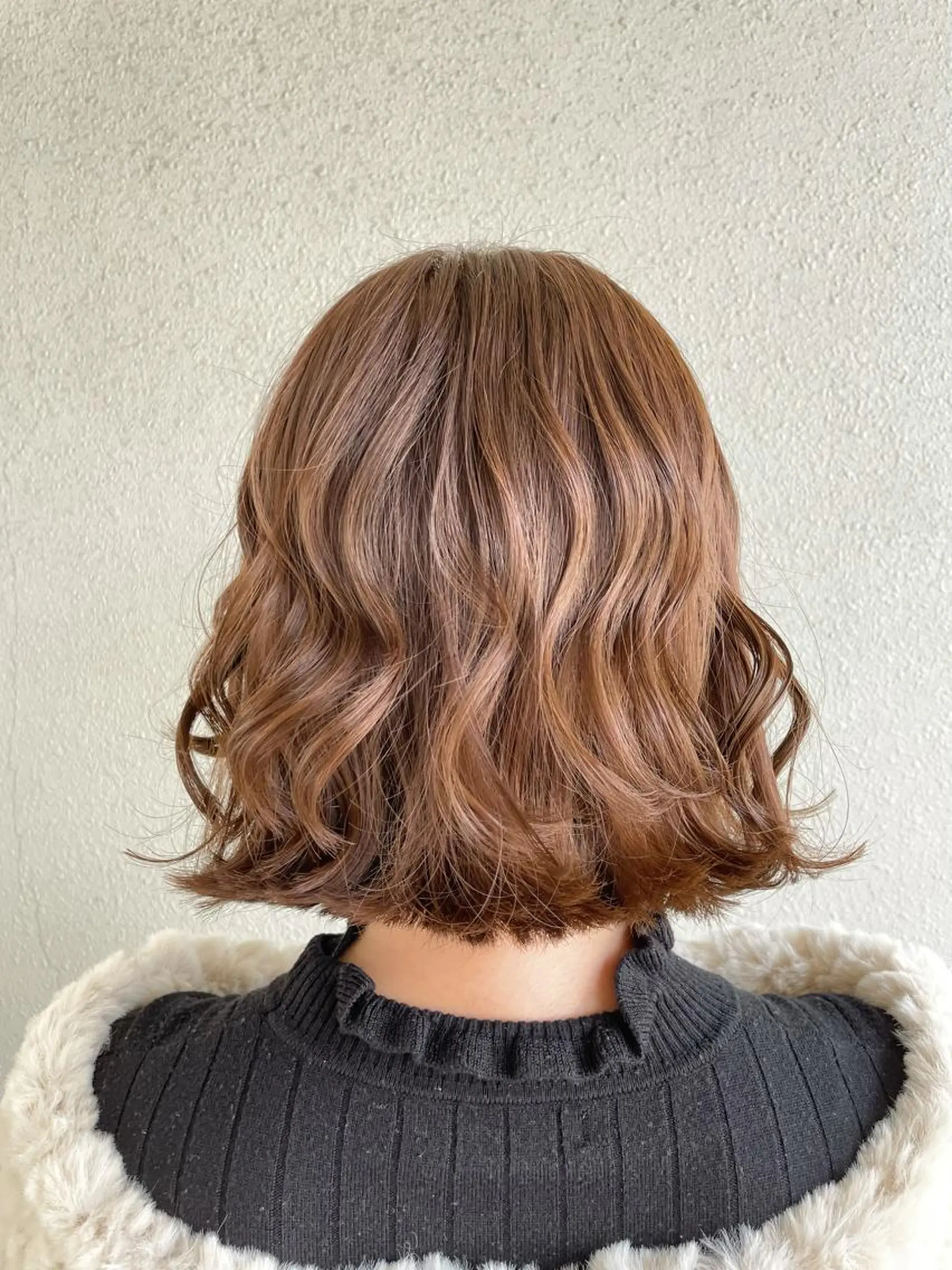 ミディアム カラー カット ヘアカラー 北本 まどかのヘアスタイル