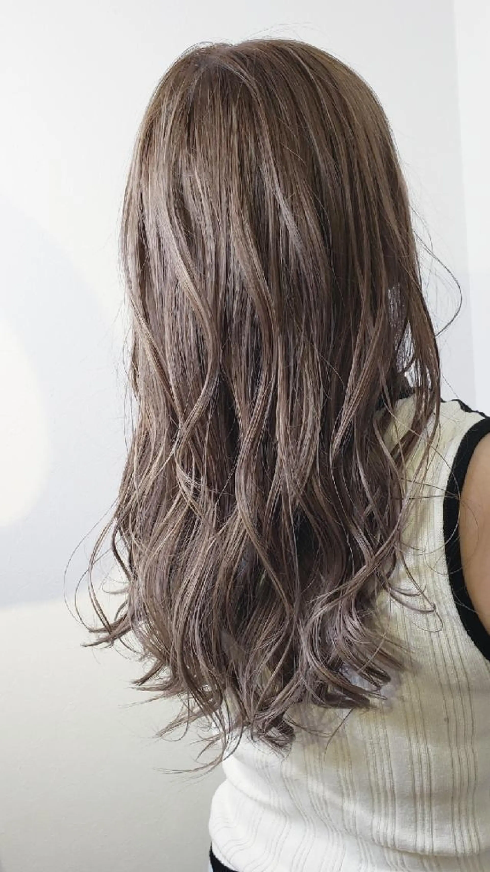 セミロング カラー ヘアアレンジ グレージュ 【髪質改善美容師】t occa茨木篠原健太のヘアスタイル