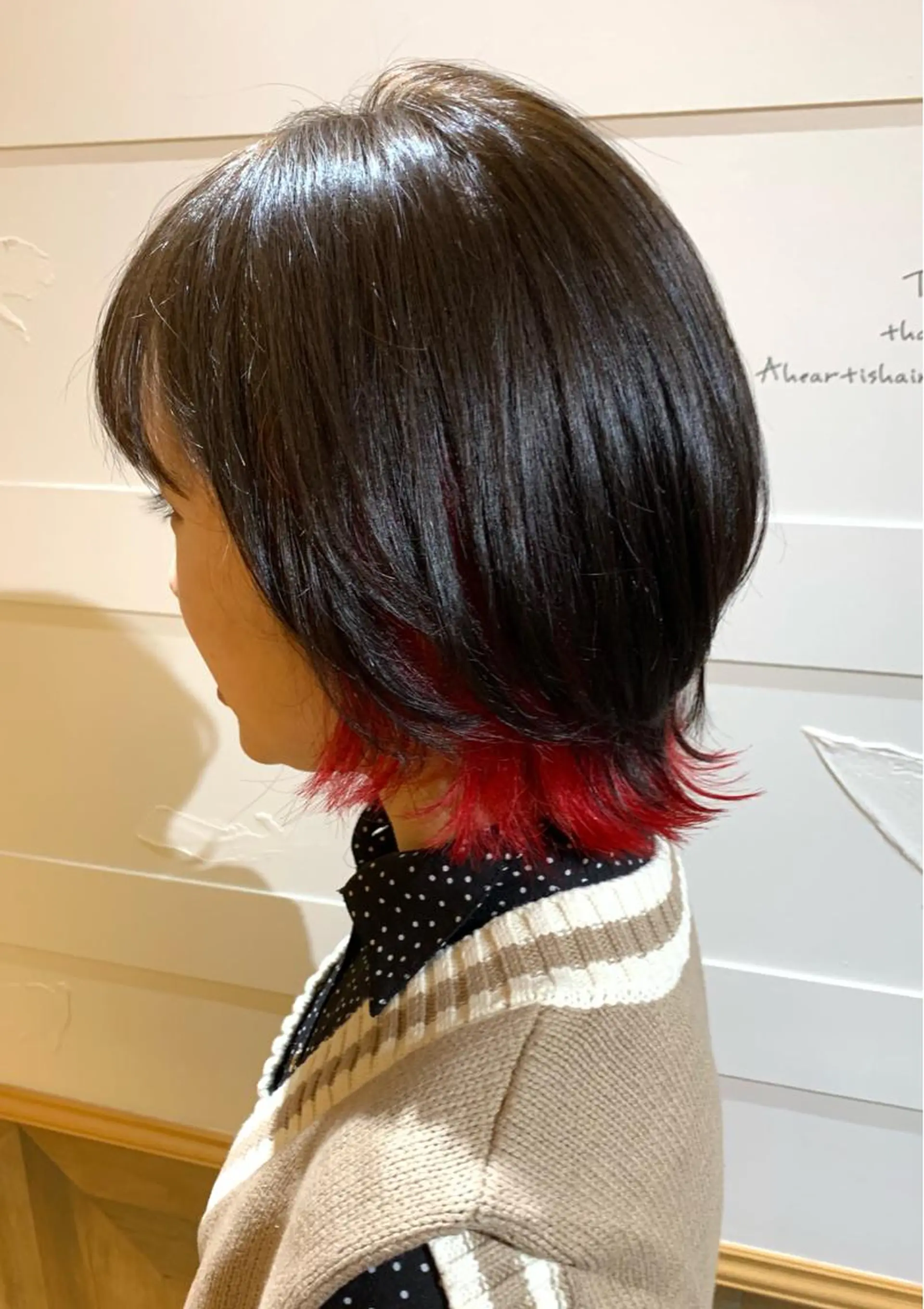ショート カラー レッドカラー カット ヘアカラー トリートメント 船津武俊 フナツタケトシのヘアスタイル