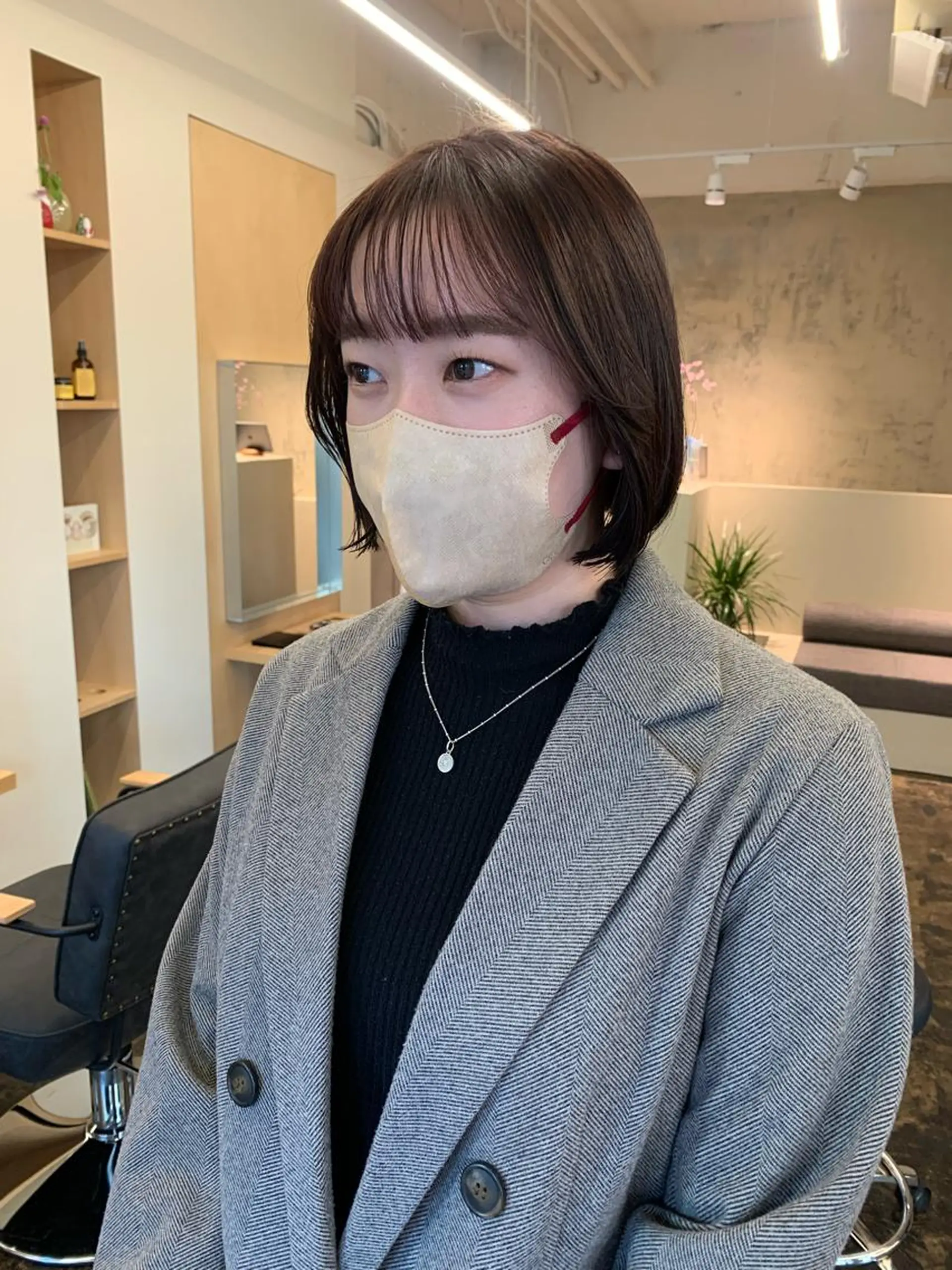 ショート カラー ブラウンカラー yupi🐈‍⬛ レイヤー/パーマのヘアスタイル