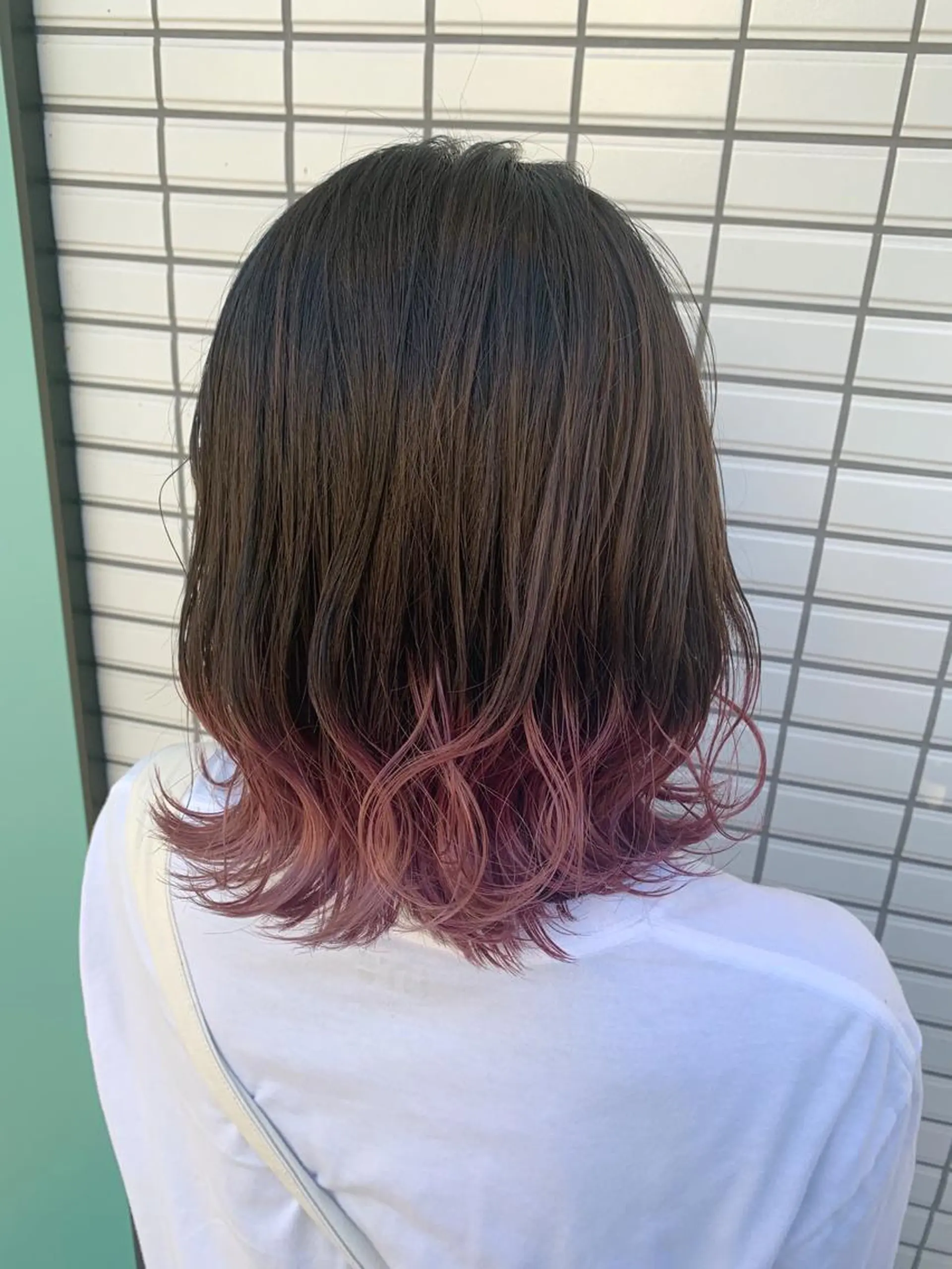 ミディアム パープルカラー メンズパーマ/難波/ 心斎橋　室園亮佑のヘアスタイル