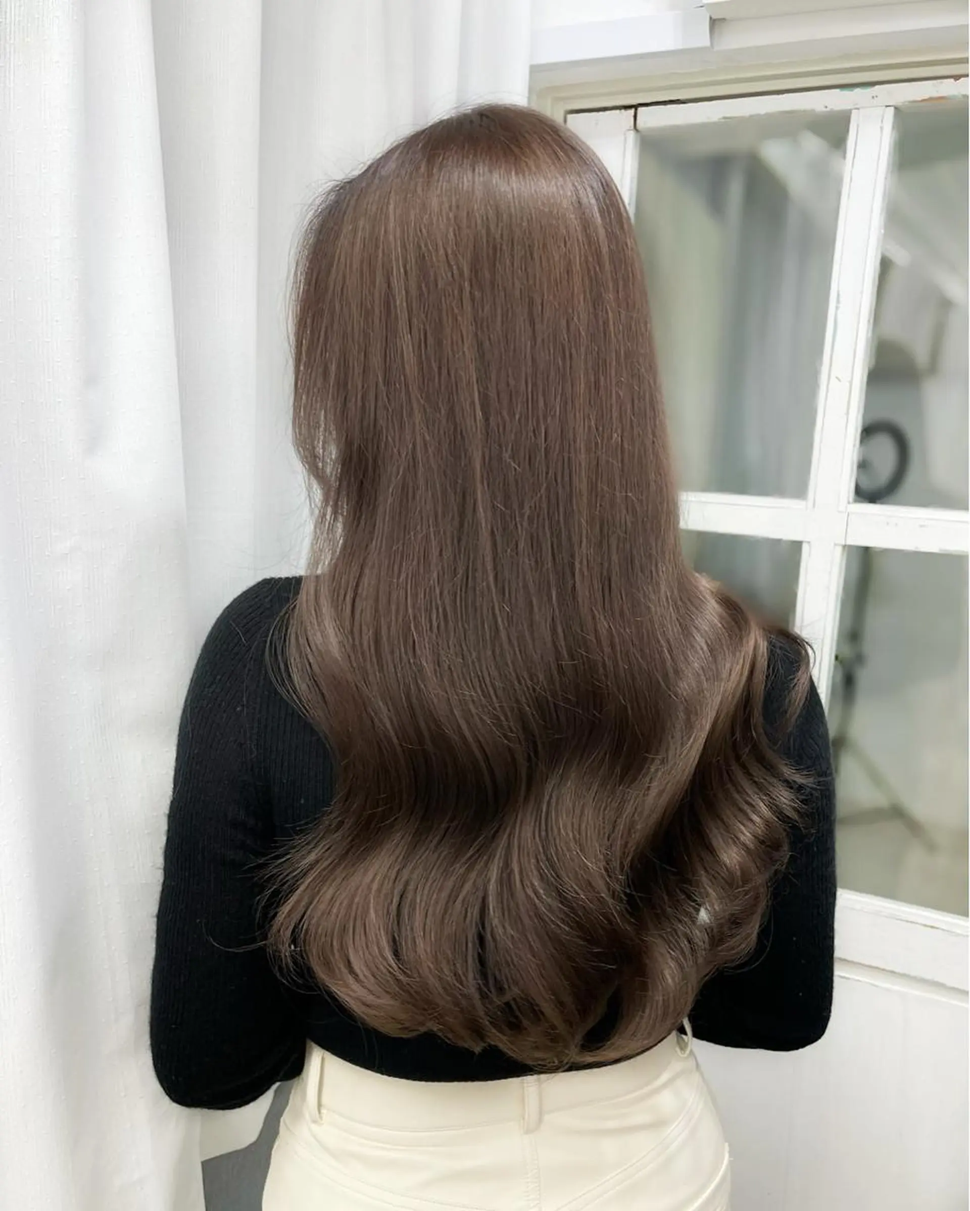 ロング カラー カット ヘアカラー トリートメント ヘアセット 韓国ヘア🤍髪質改善 🇰🇷AKANEのヘアスタイル