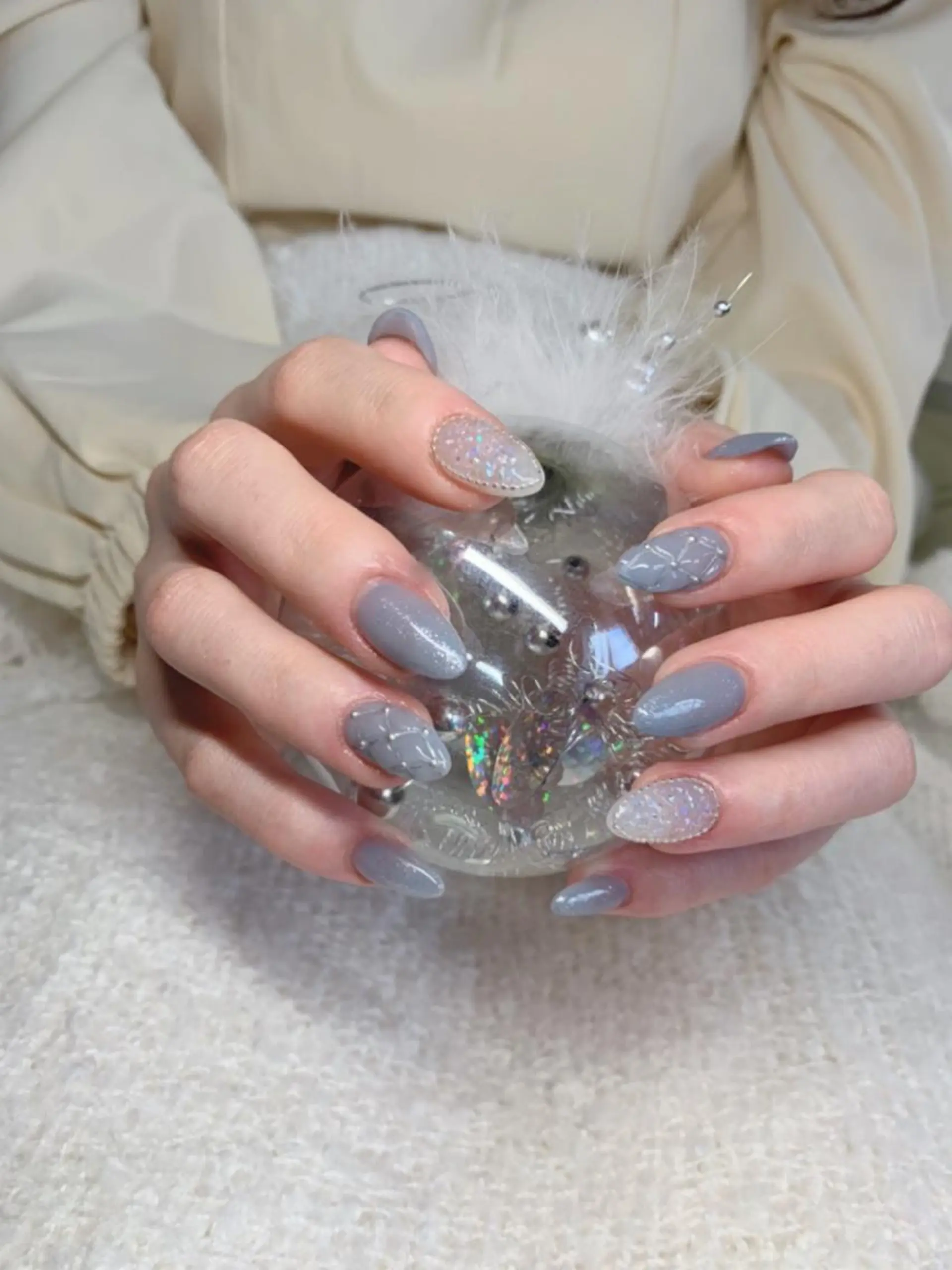 ネイル スカルプネイル *･*MIMnail *･゜ﾟ･*:･*のネイルデザイン