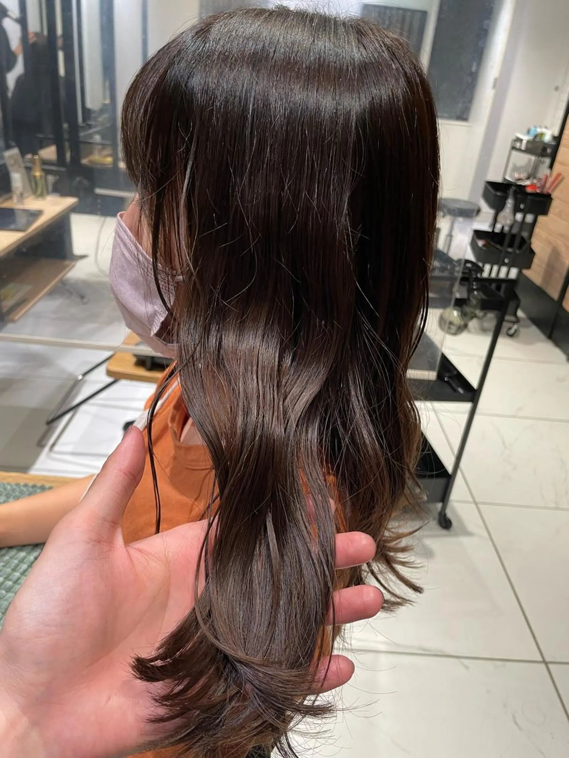 セミロング カラー カット ヘアカラー トリートメント 弱酸性ストレート 髪質改善/小野寺のヘアスタイル