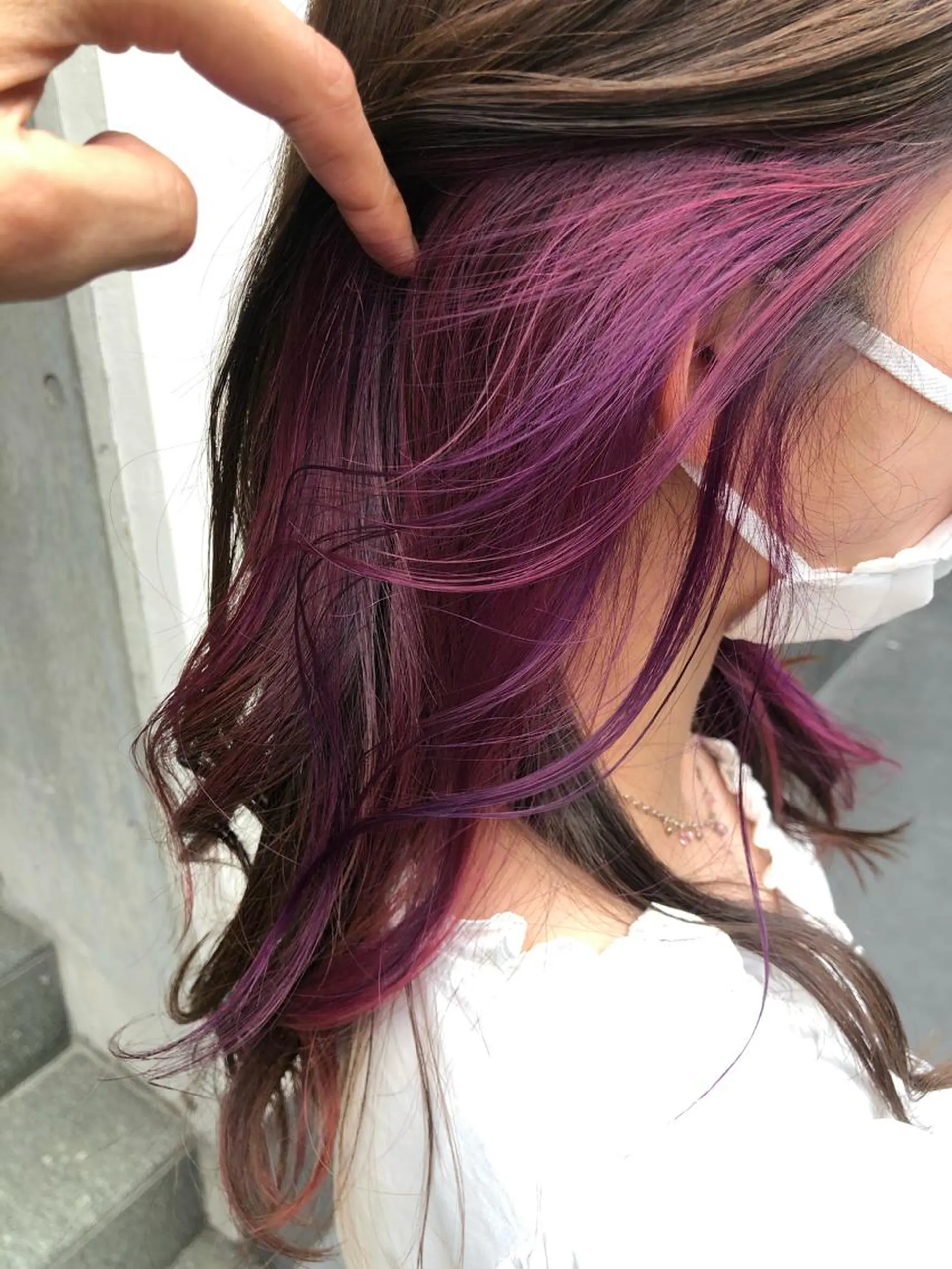 セミロング カラー ショートボブ アッシュ バレイヤージュ ミストバング ベージュカラー カット ヘアカラー トリートメント 原宿サロン代表 デザインカラー伊藤卓のヘアスタイル