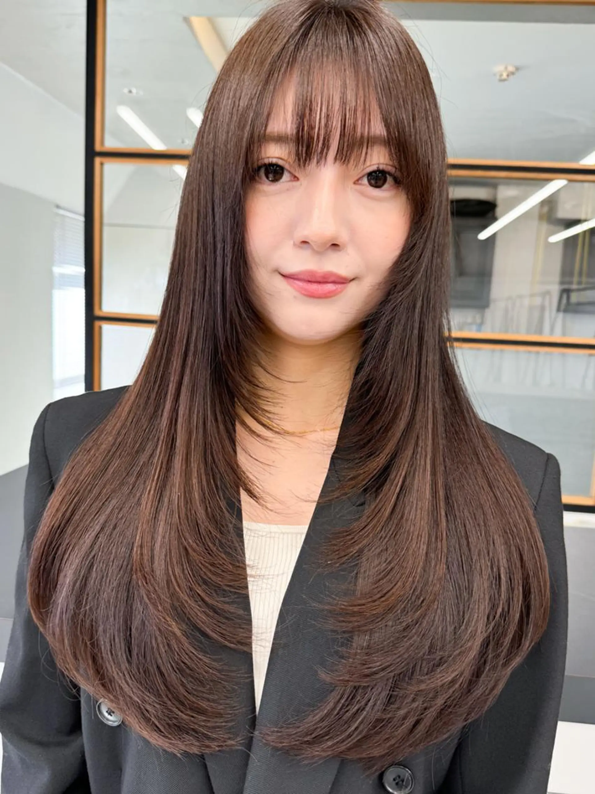 ロング カラー 韓国風カラー 韓国風ヘア レイヤーカット ヘアカラー トリートメント 韓国風メンズヘア💫 ツイスパ💫saraのヘアスタイル