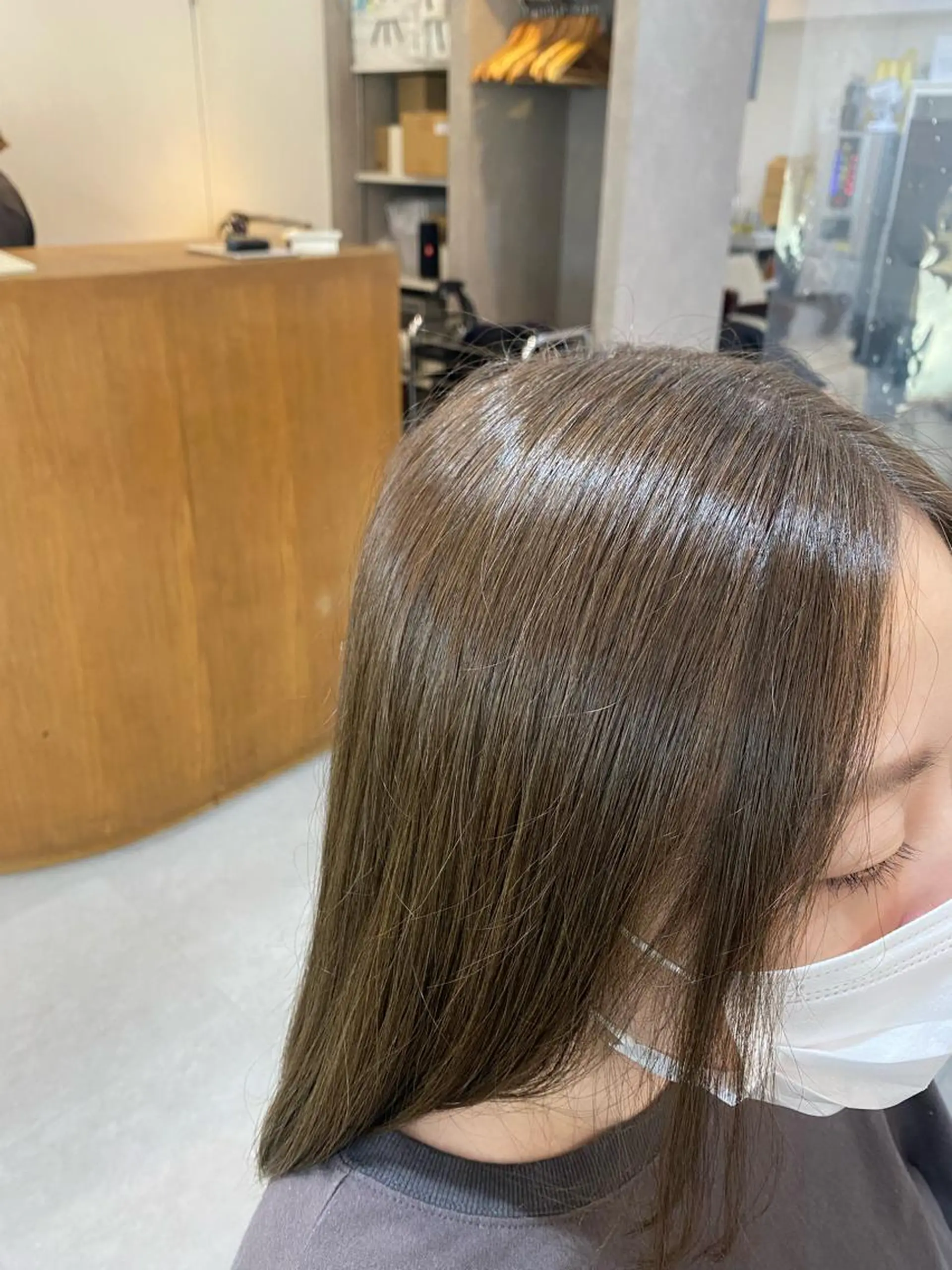 ミディアム カラー 銀座⚜️【脱白髪染め 美髪矯正】トグチのヘアスタイル