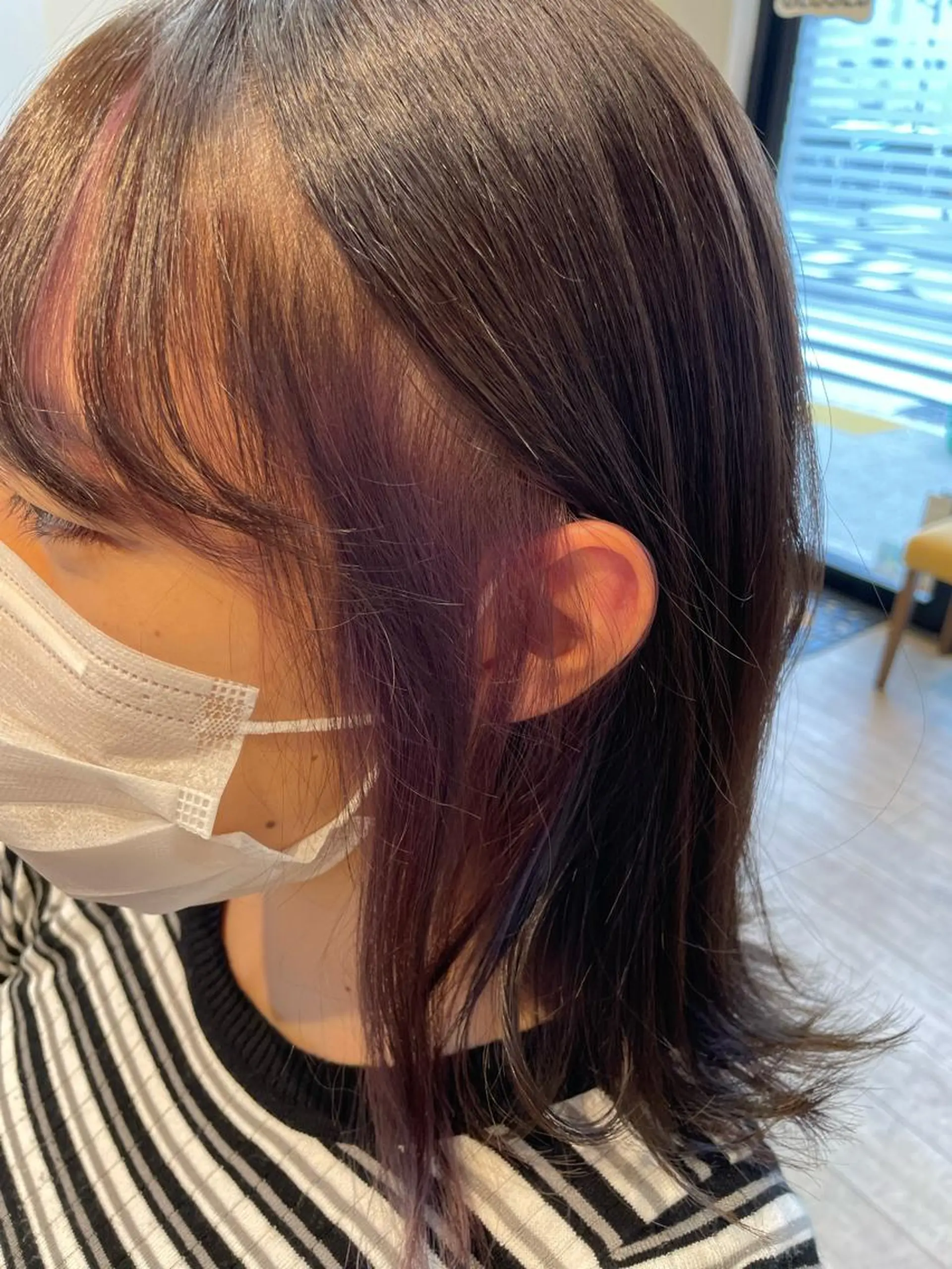 ミディアム カラー インナーカラー ✨横須賀髪質改善✨️ 加藤 百音のヘアスタイル