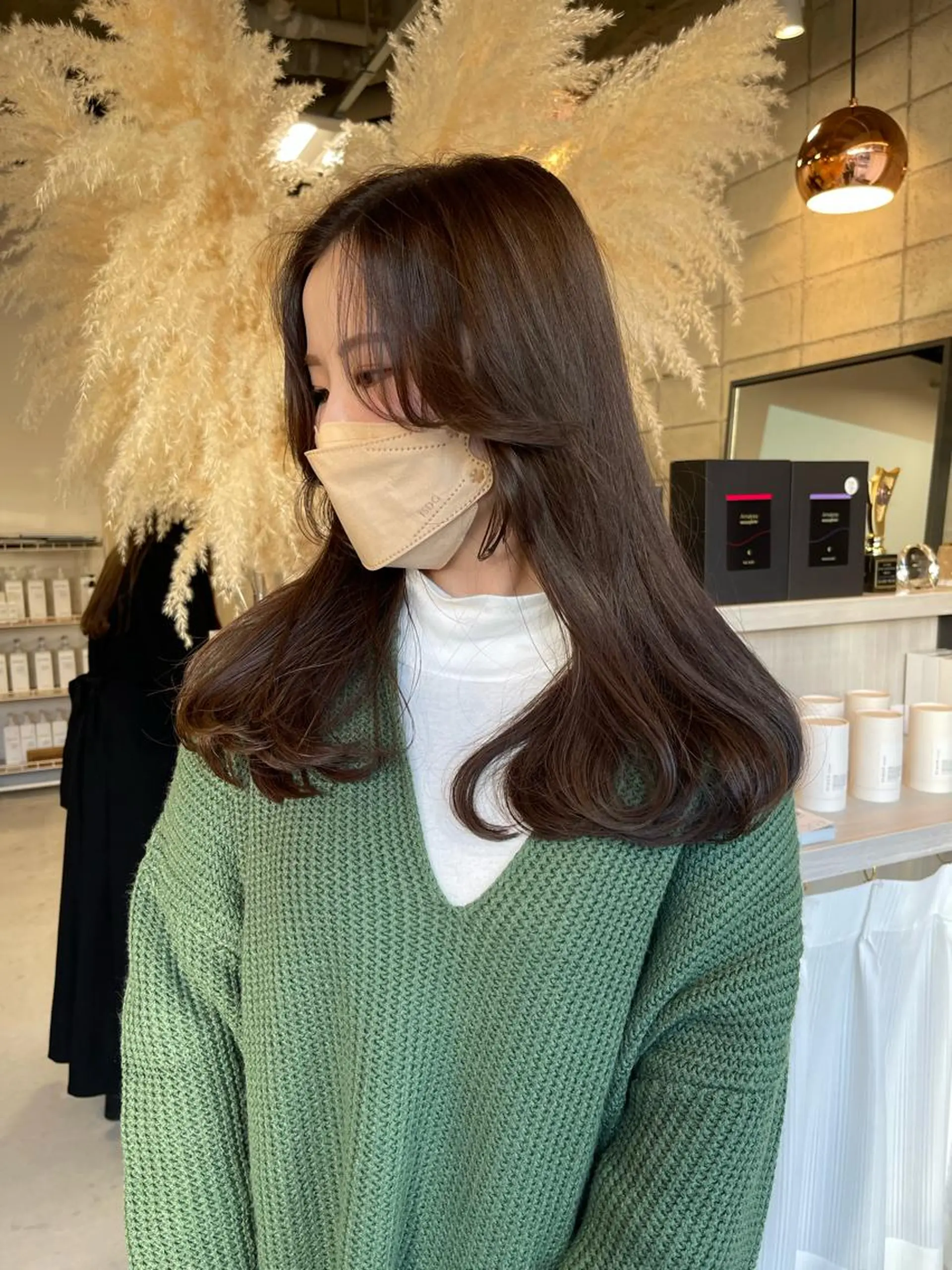 ロング カラー カット ヘアカラー トリートメント 松本 瑠菜のヘアスタイル