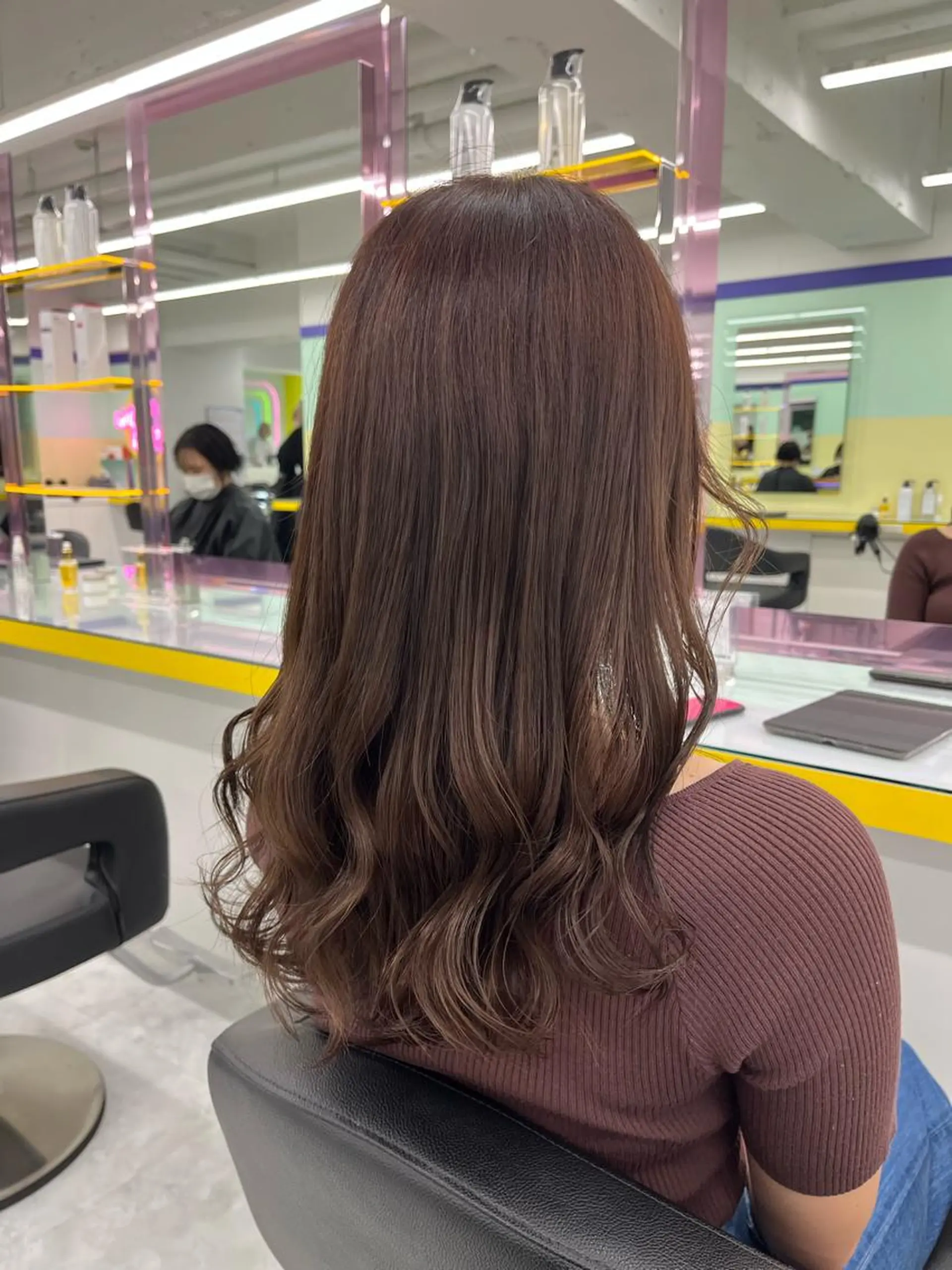 ロング カット ヘアカラー トリートメント ヘッドスパ ヘアセット 🌿透明感カラー‪ 縮毛矯正✨かずきのヘアスタイル