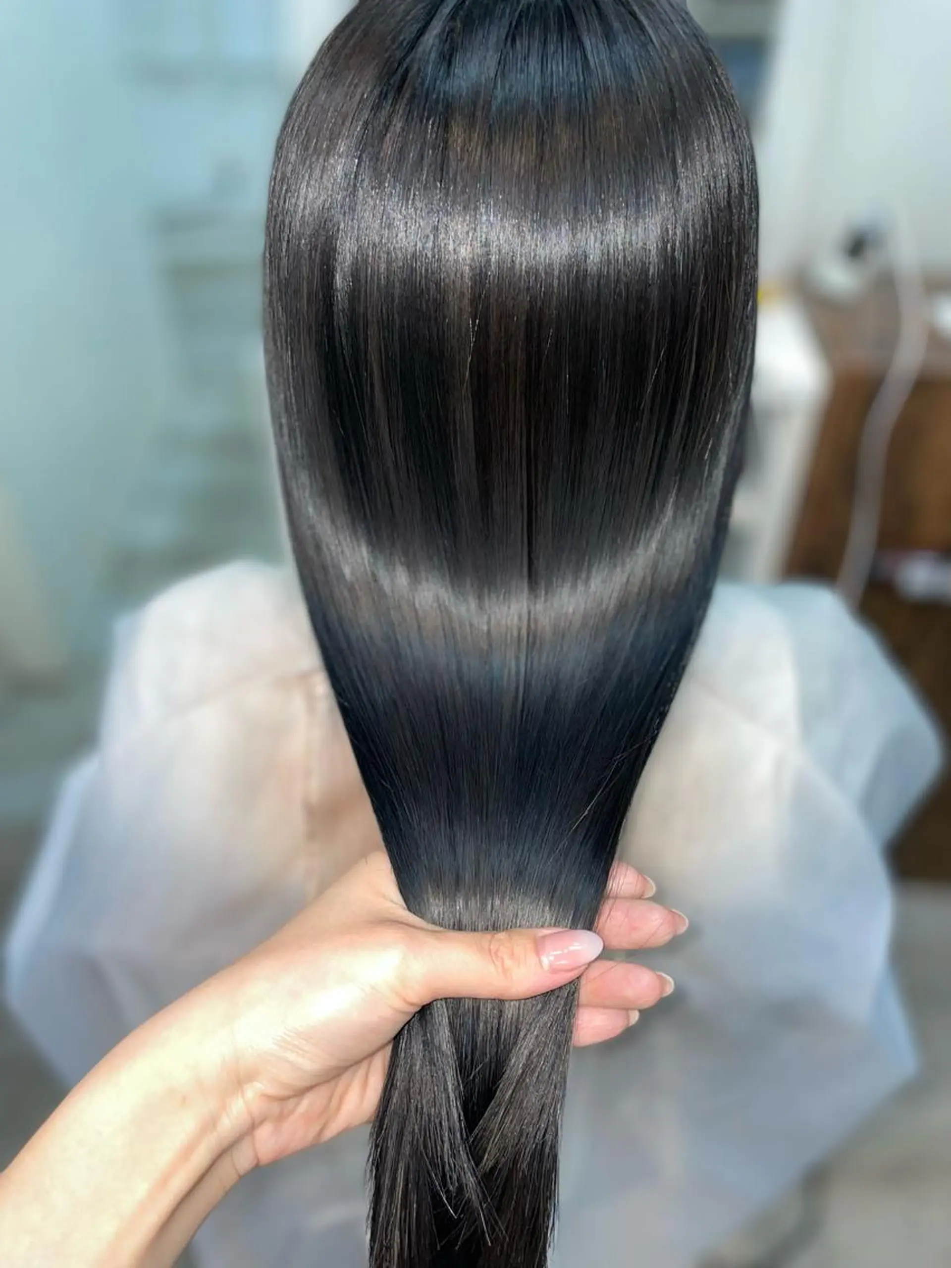 ロング カラー ヘアカラー トリートメント 韓国ヘア🤍髪質改善 🇰🇷AKANEのヘアスタイル