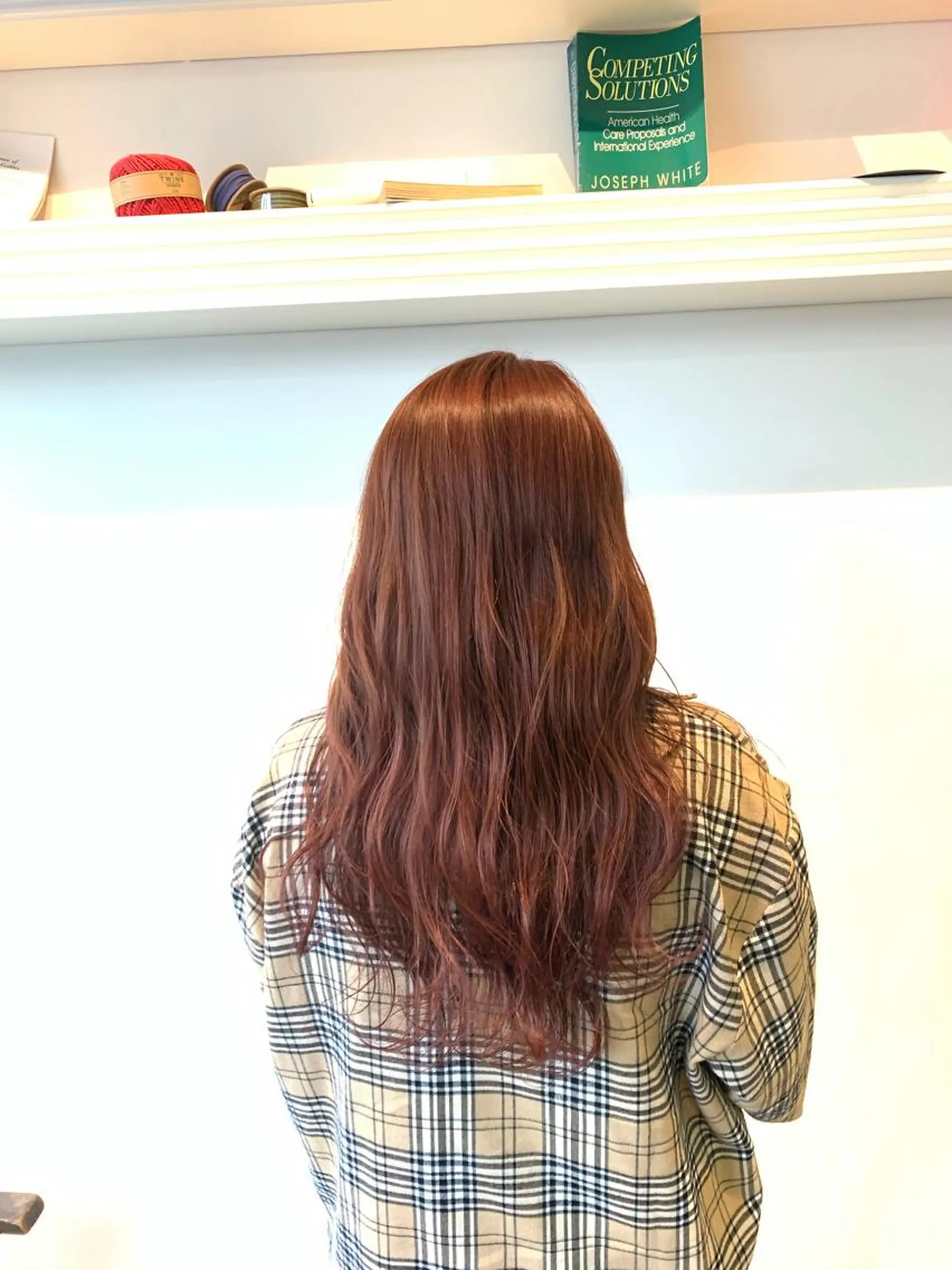 セミロング アッシュ ピンクラベンダー ヘアカラー トリートメント ヘッドスパ ヘアセット 山口 竣也のヘアスタイル