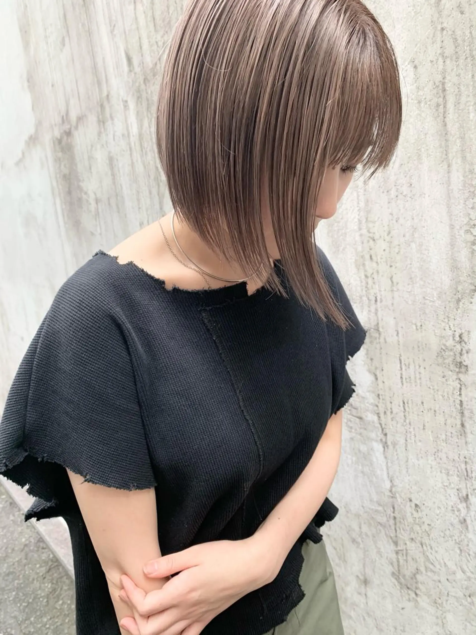 ショート カラー ヘアアレンジ ベージュカラー ブリーチ 🌿ニュアンスパーマ /ショート淳平のヘアスタイル