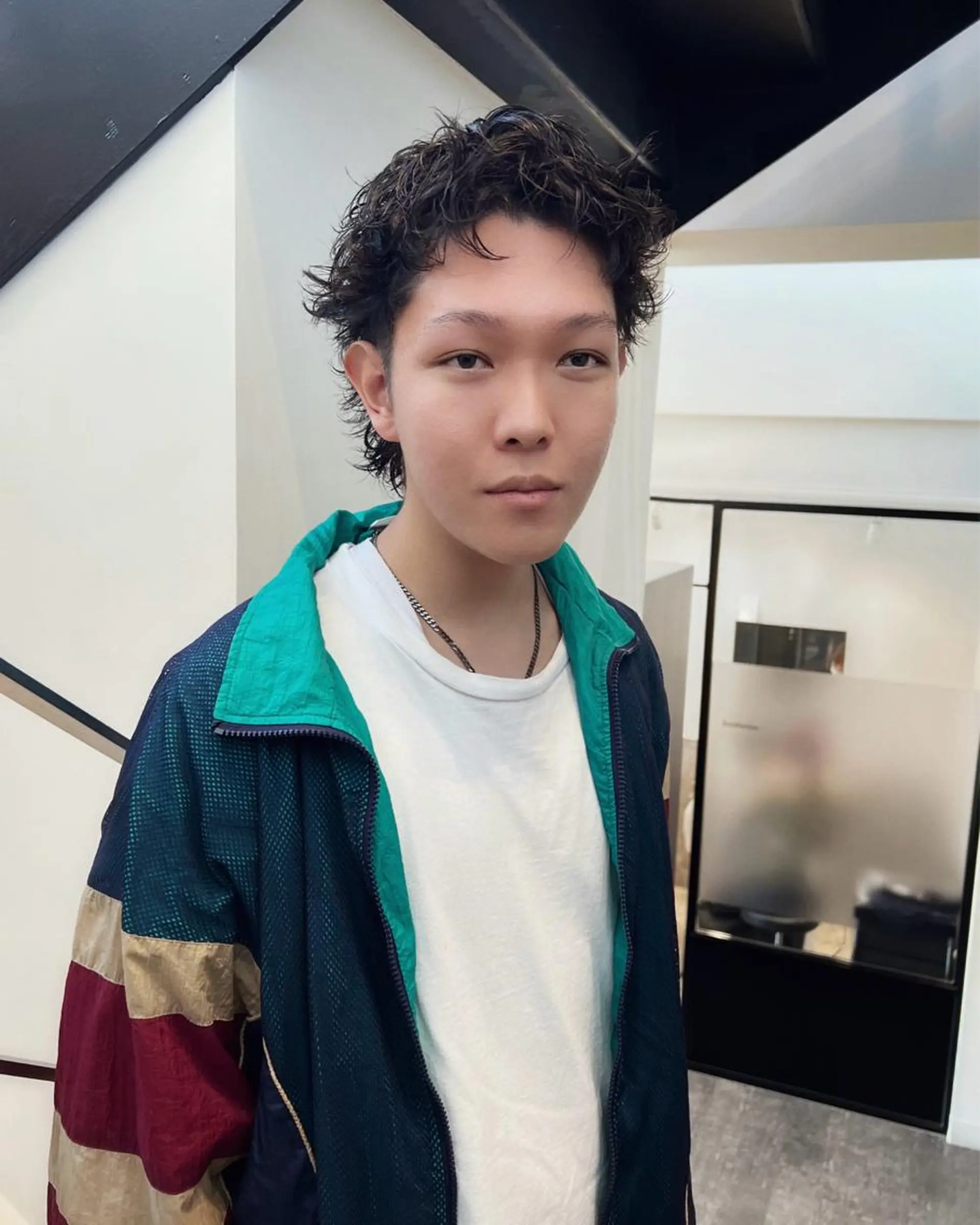 パーマ メンズ メンズパーマ スパイキーショート カット パーマ Qin shaire salon 原宿verno店所属・【センターパート】 ETO／江藤翼の眉毛・アイブロウイメージ