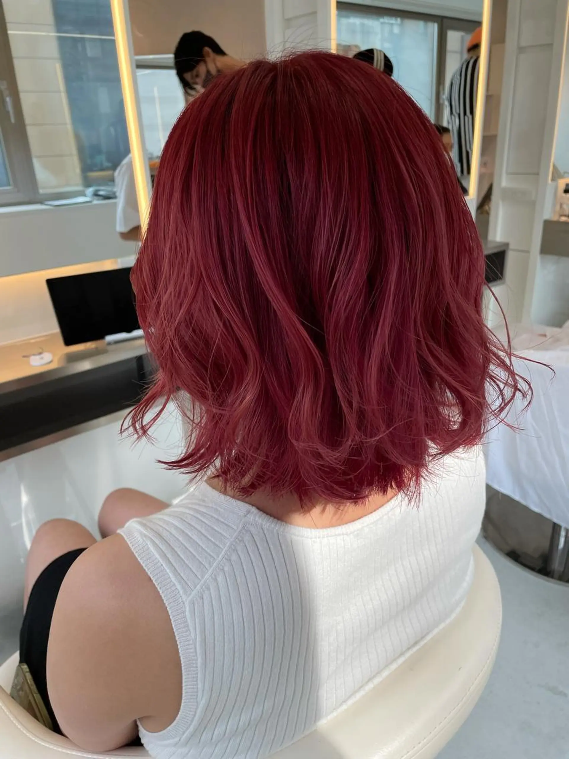 ショート カラー ヘアカラー トリートメント 💈髪質改善メニュー 佐藤 萌💈のヘアスタイル
