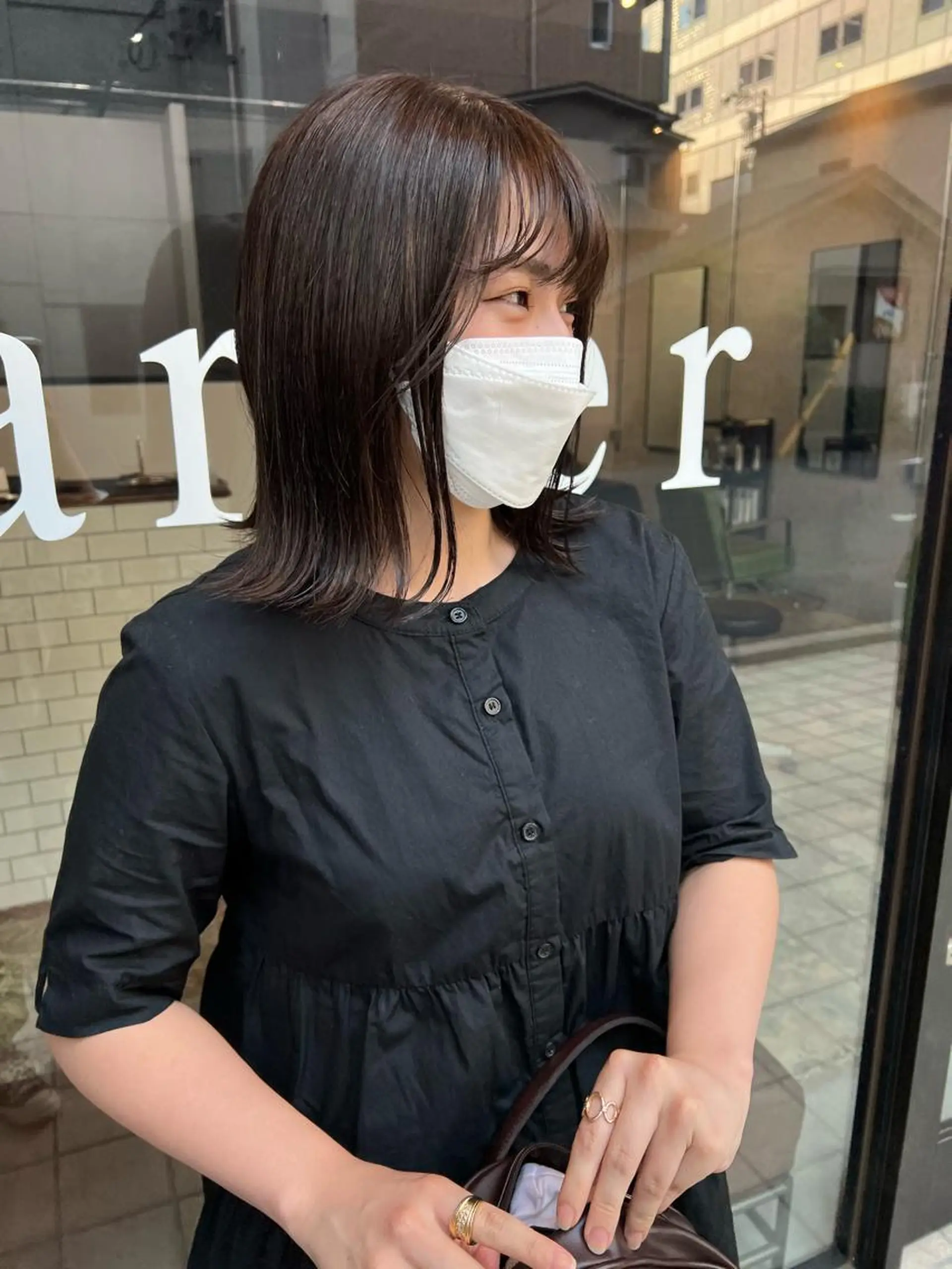 ミディアム カラー ブラウンカラー ナチュラルブラウン mizuki ニュアンスパーマのその他イメージ