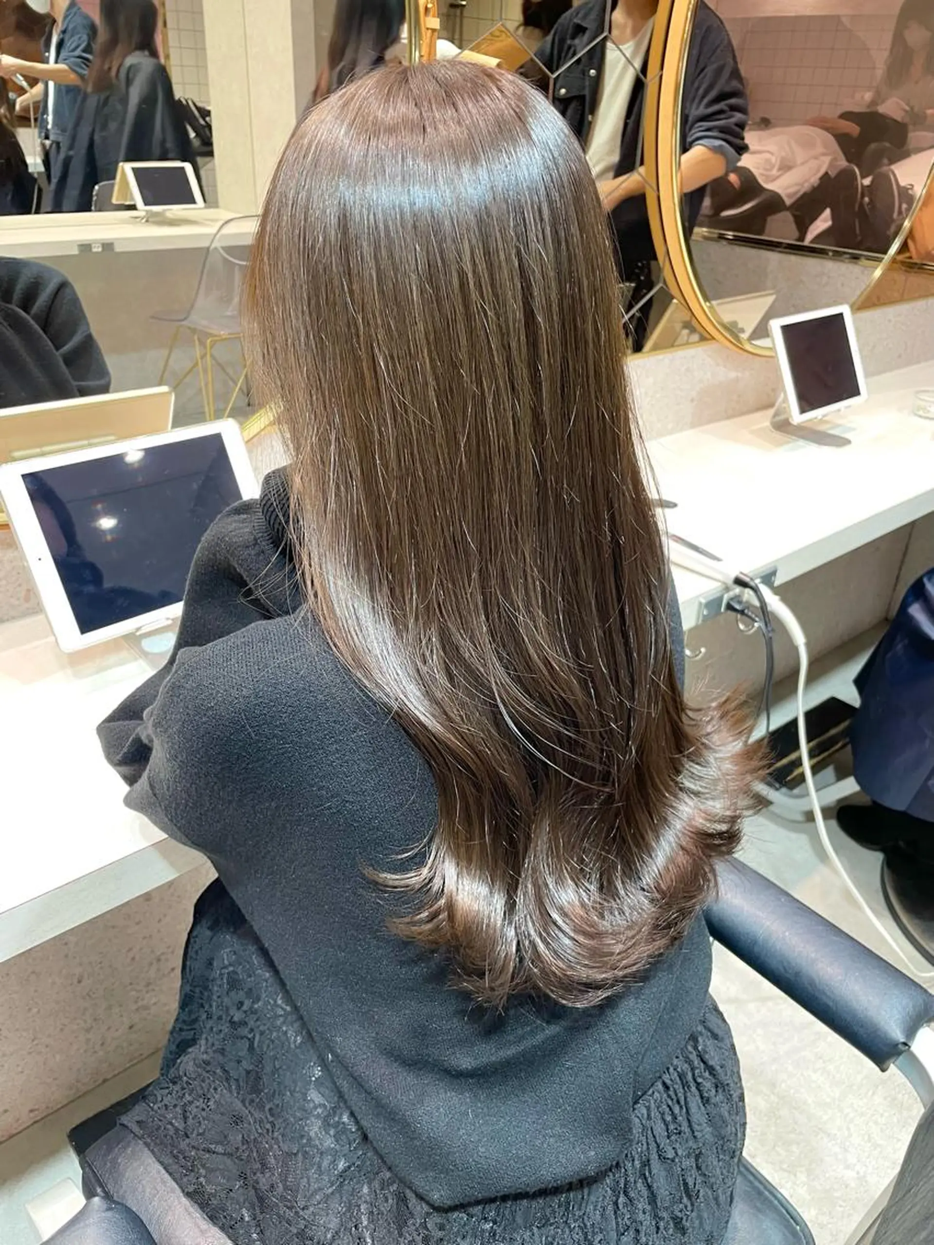 ロング カラー カット ヘアカラー トリートメント 韓国ヘア🤍顔周り/ 髪質改善✨/林遼一郎のヘアスタイル